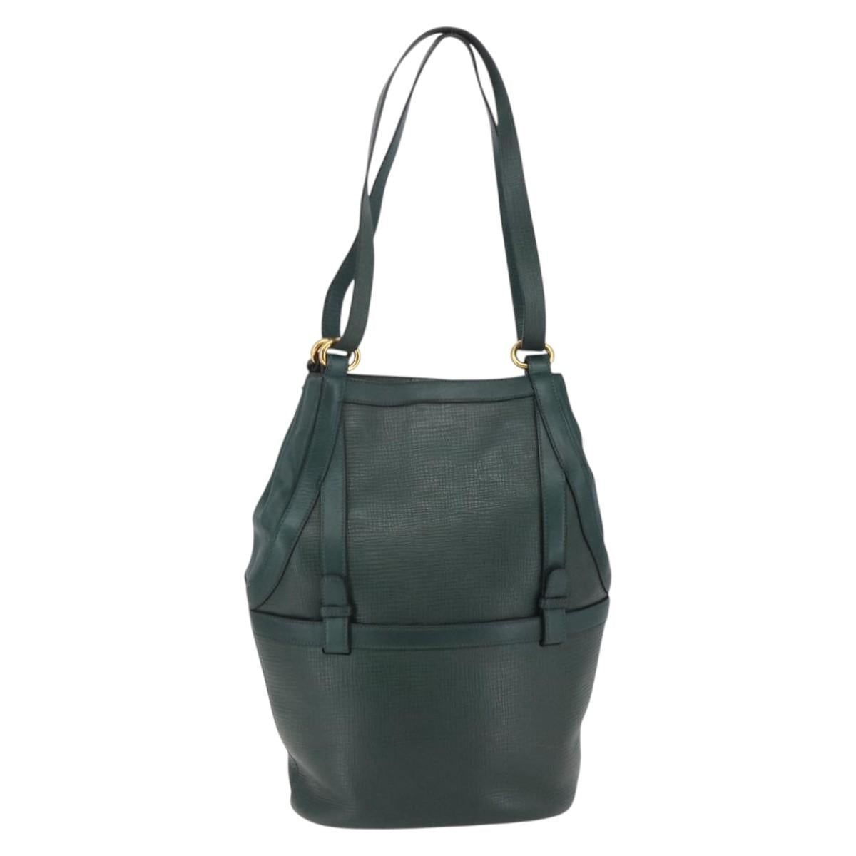 Delvaux Brussels Green Shoulder Bag