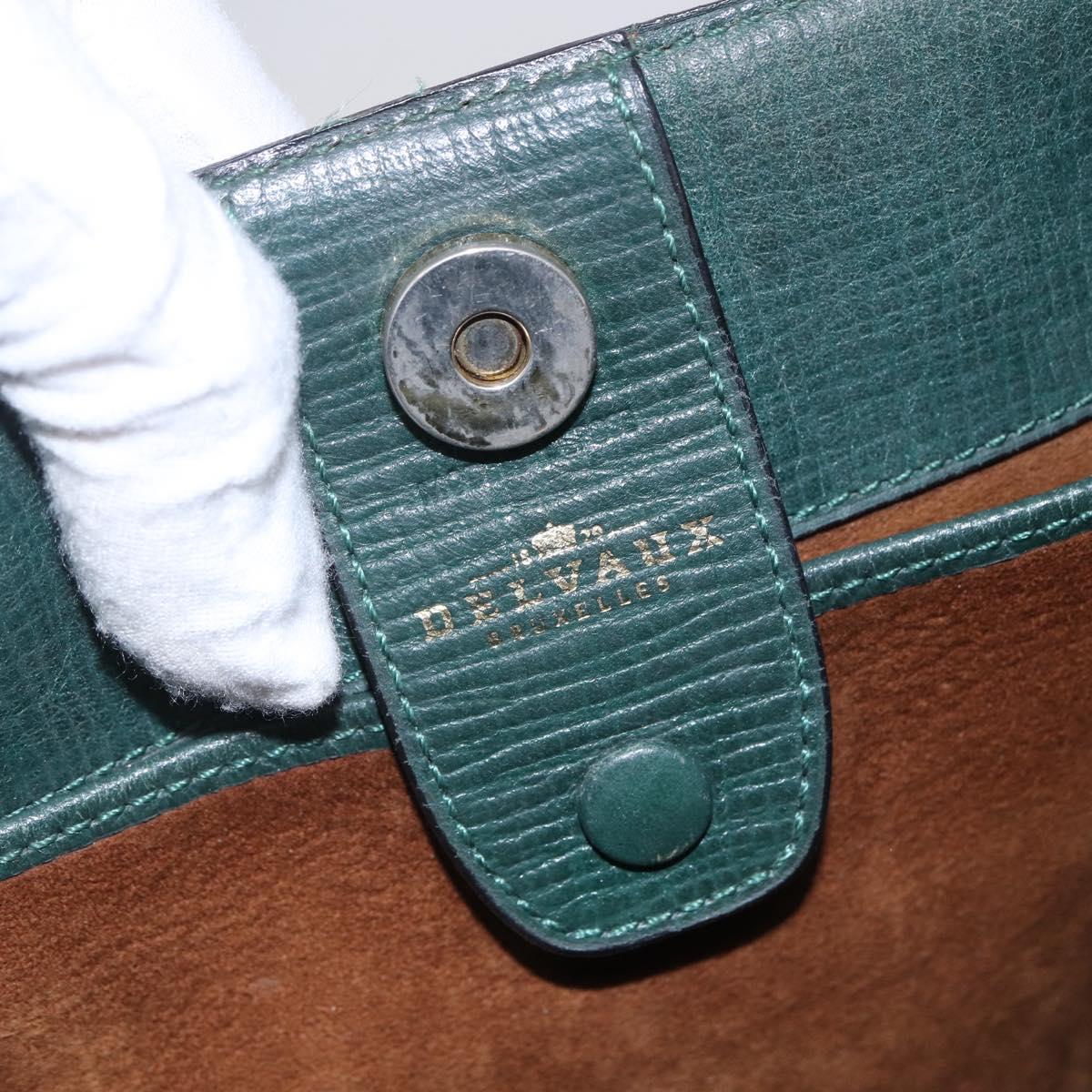 Delvaux Brussels Green Shoulder Bag