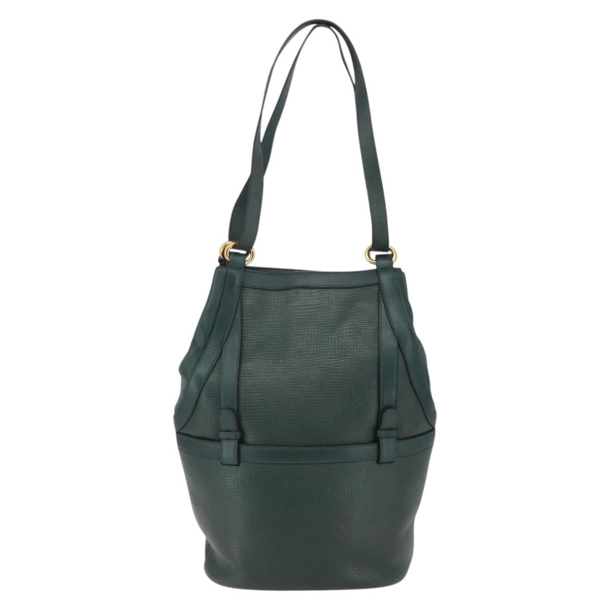 Delvaux Brussels Green Shoulder Bag