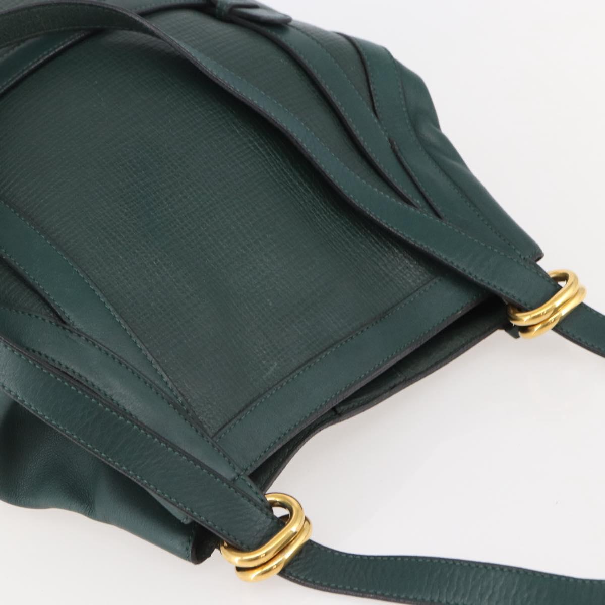 Delvaux Brussels Green Shoulder Bag