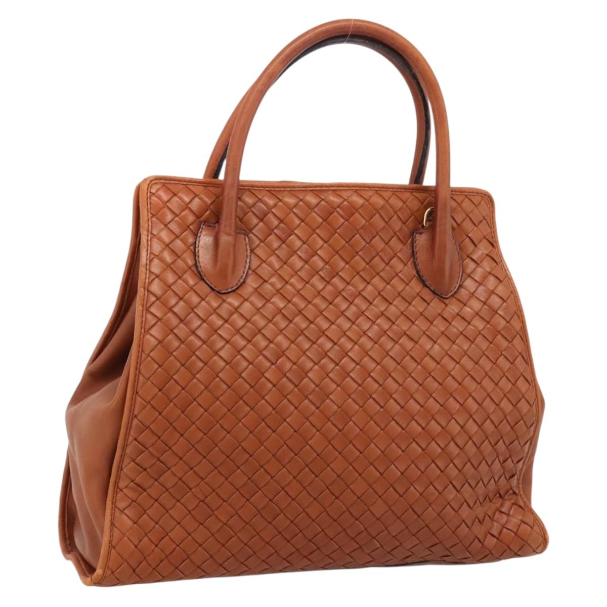 Bottega Veneta Brown Intrecciato Handbag