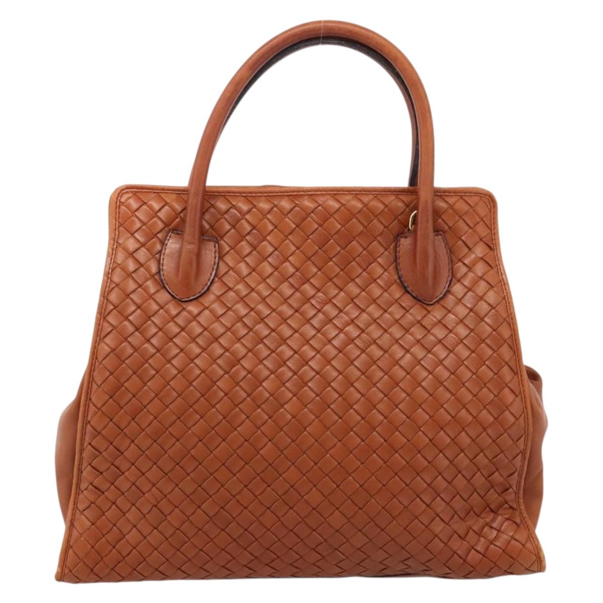 Bottega Veneta Brown Intrecciato Handbag