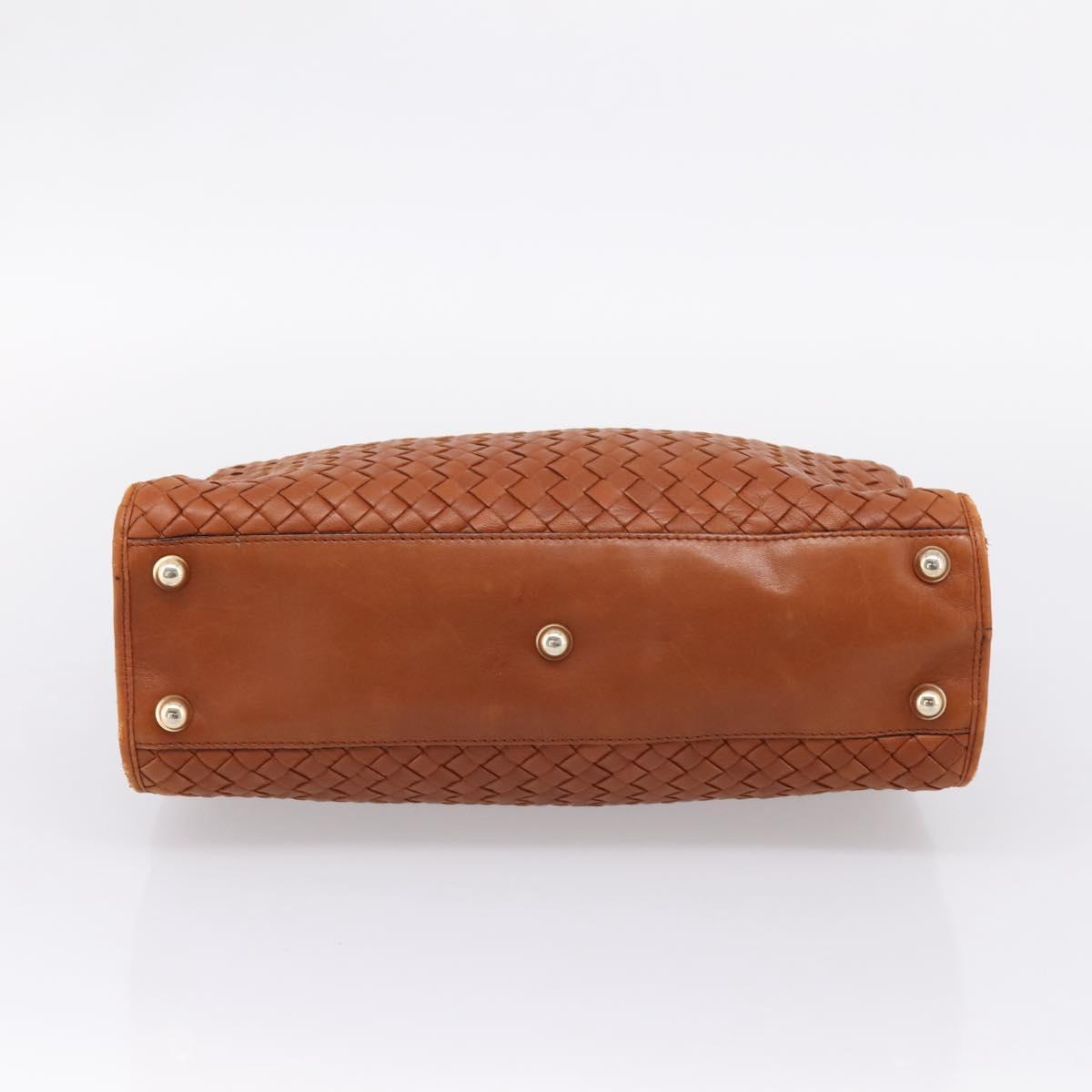Bottega Veneta Brown Intrecciato Handbag