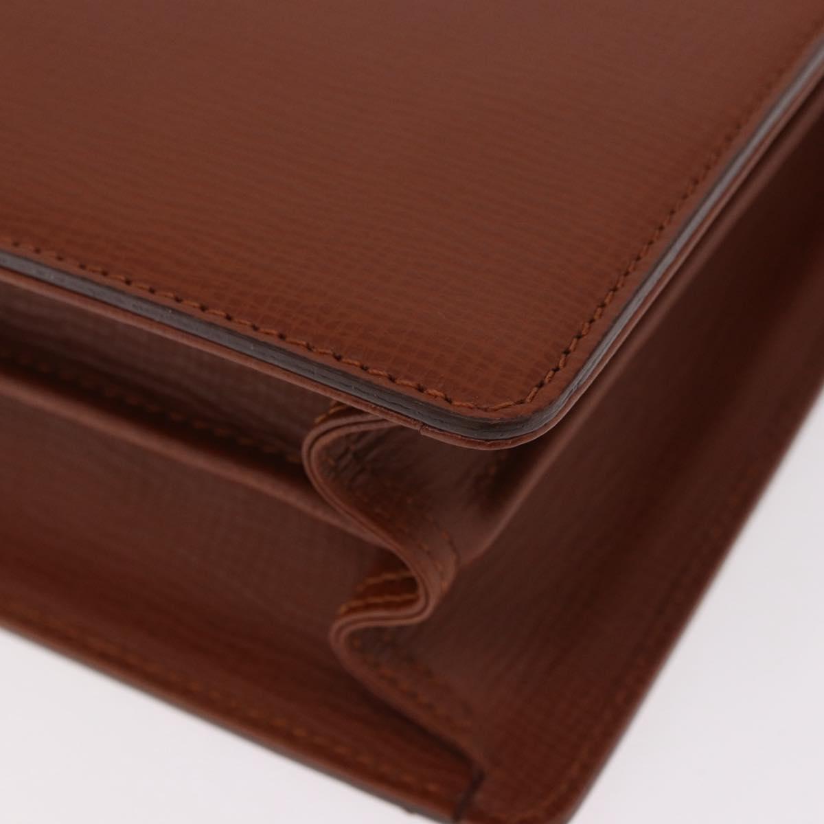 Burberrys London Brown Leather Briefcase