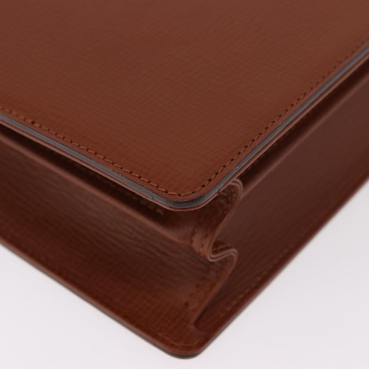 Burberrys London Brown Leather Briefcase