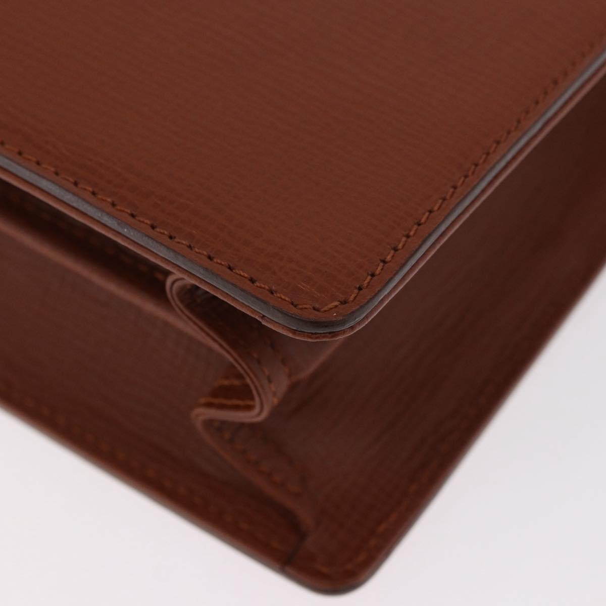 Burberrys London Brown Leather Briefcase
