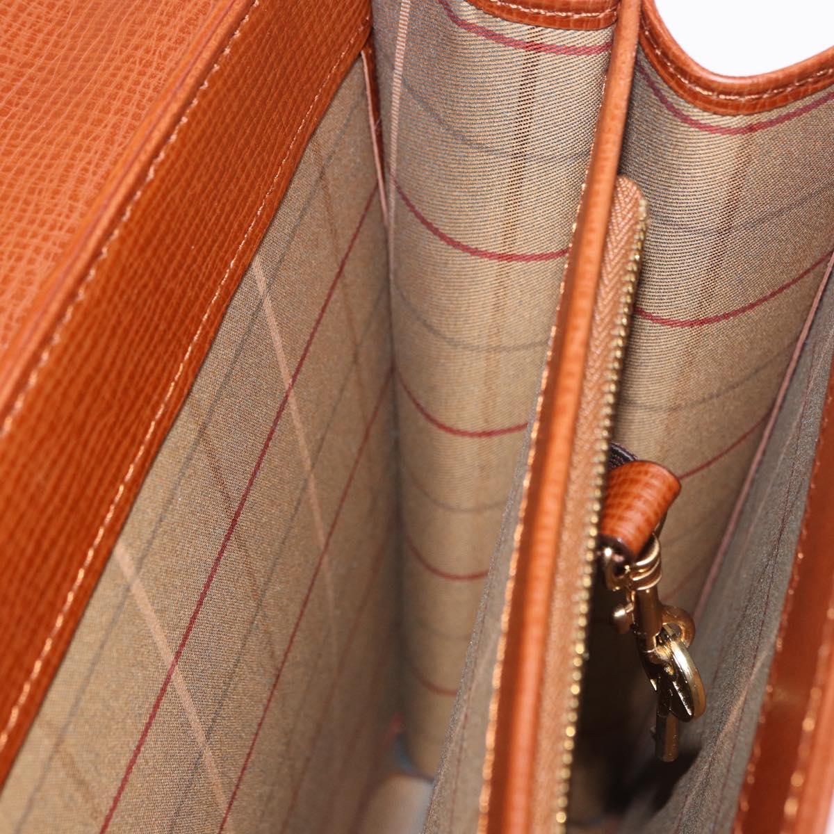 Burberrys London Brown Leather Briefcase