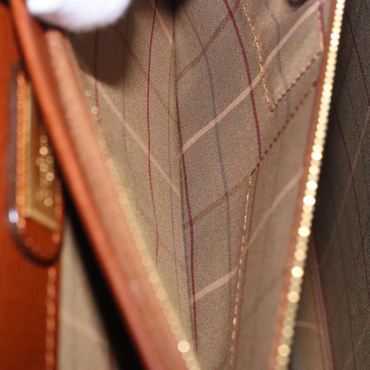 Burberrys London Brown Leather Briefcase