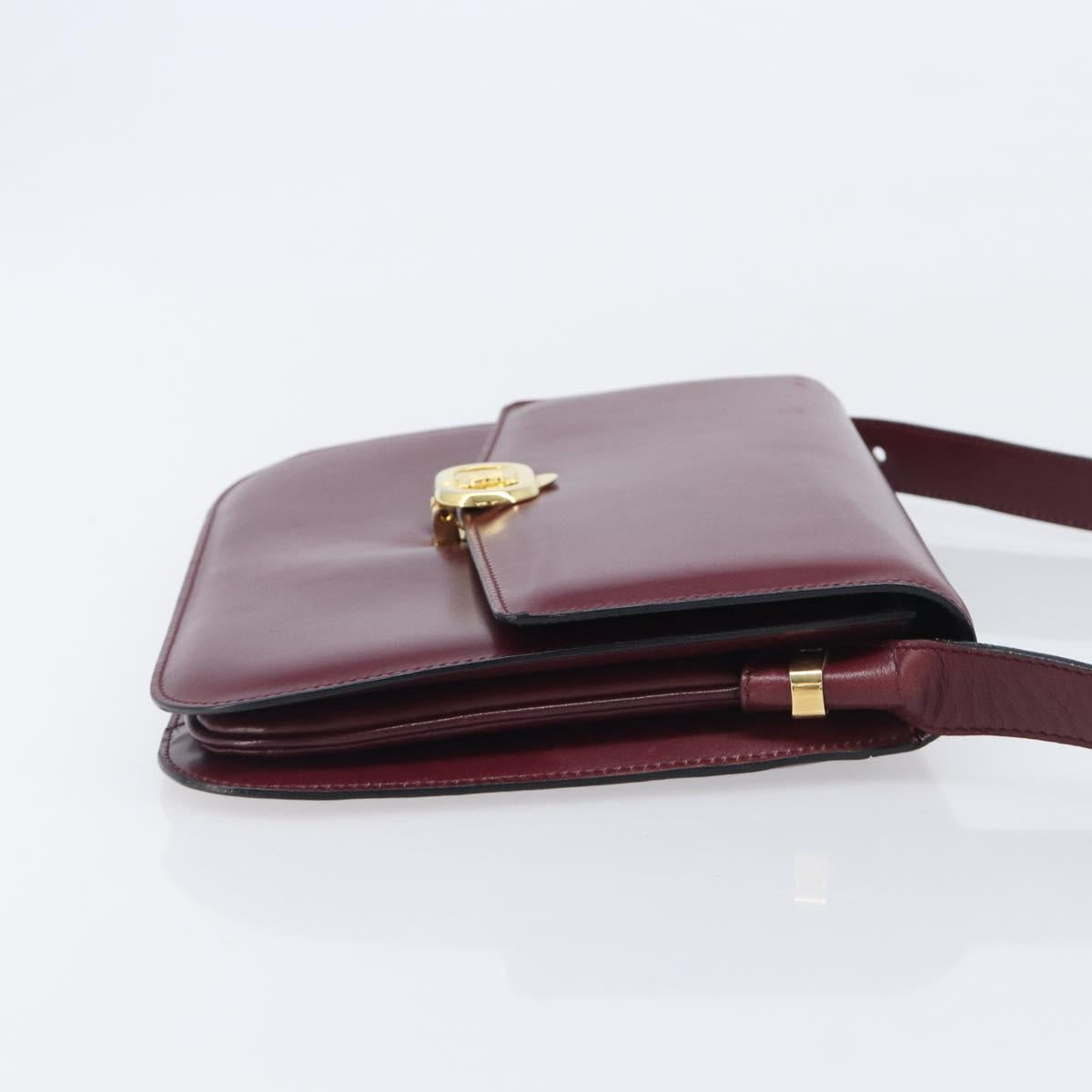 Celine Bordeaux Triomphe Crossbody