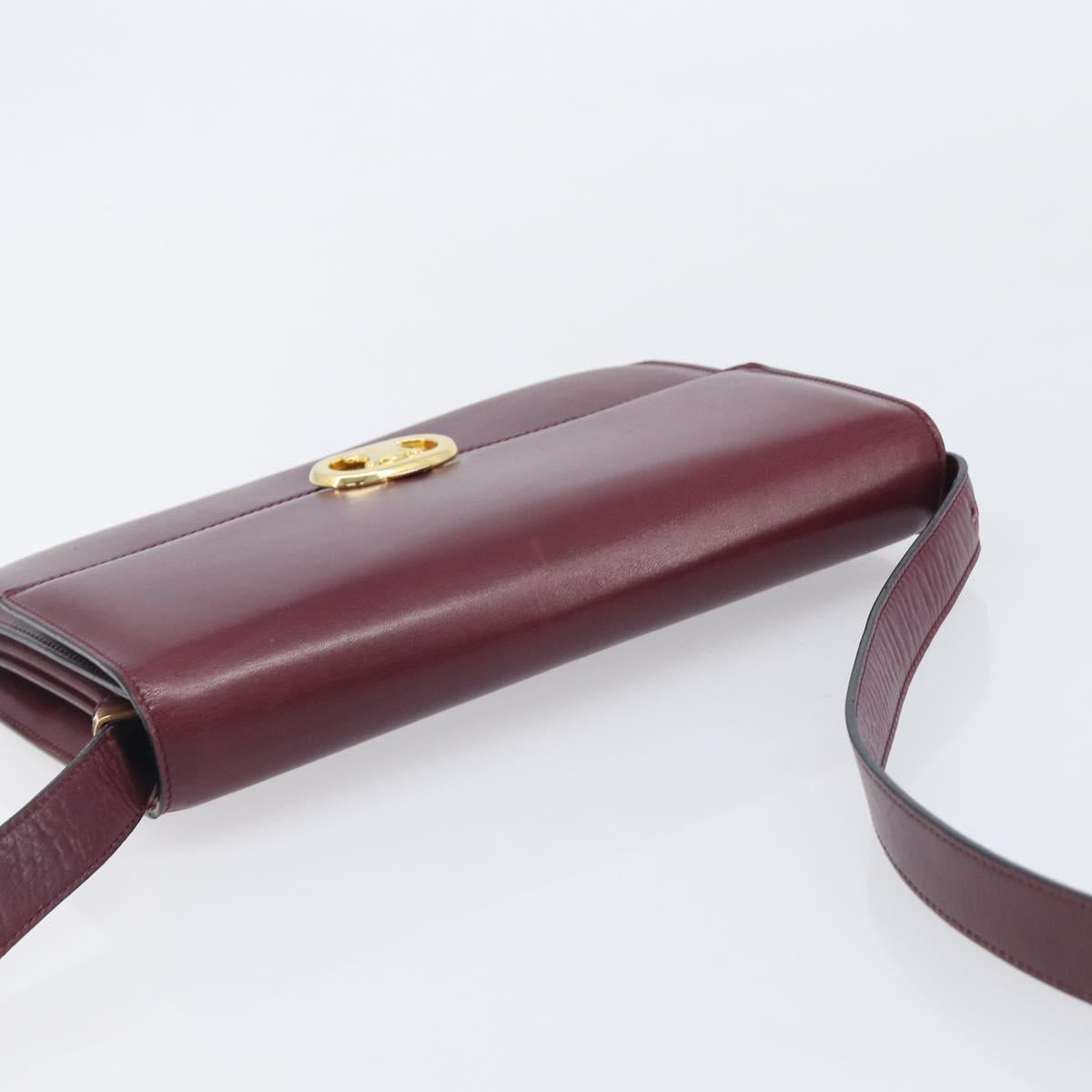 Celine Bordeaux Triomphe Crossbody