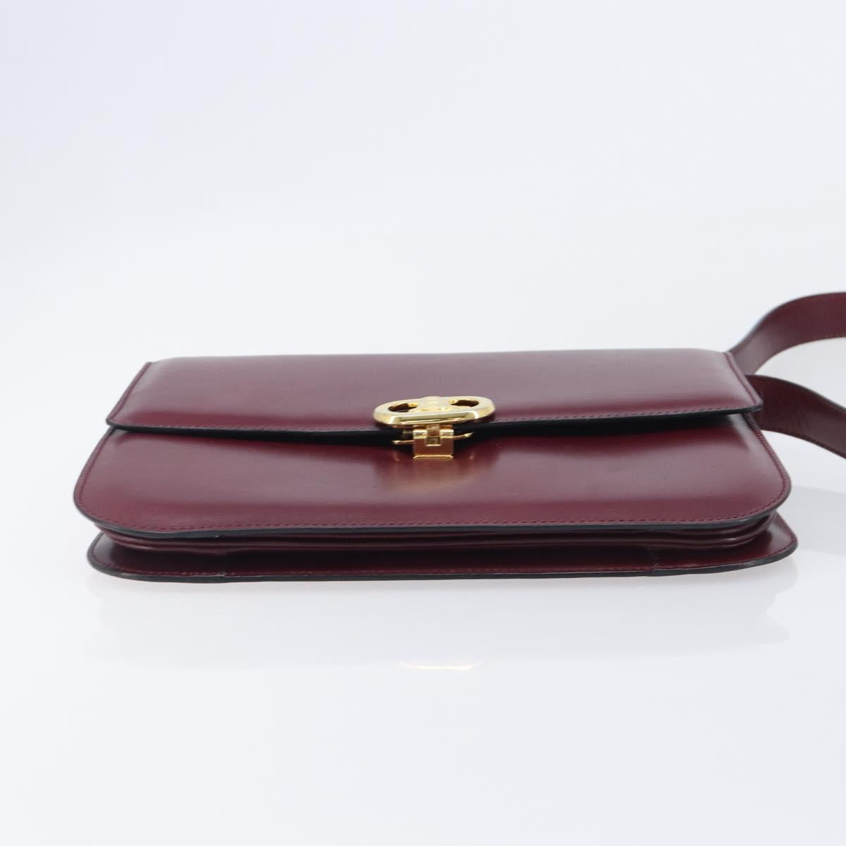 Celine Bordeaux Triomphe Crossbody