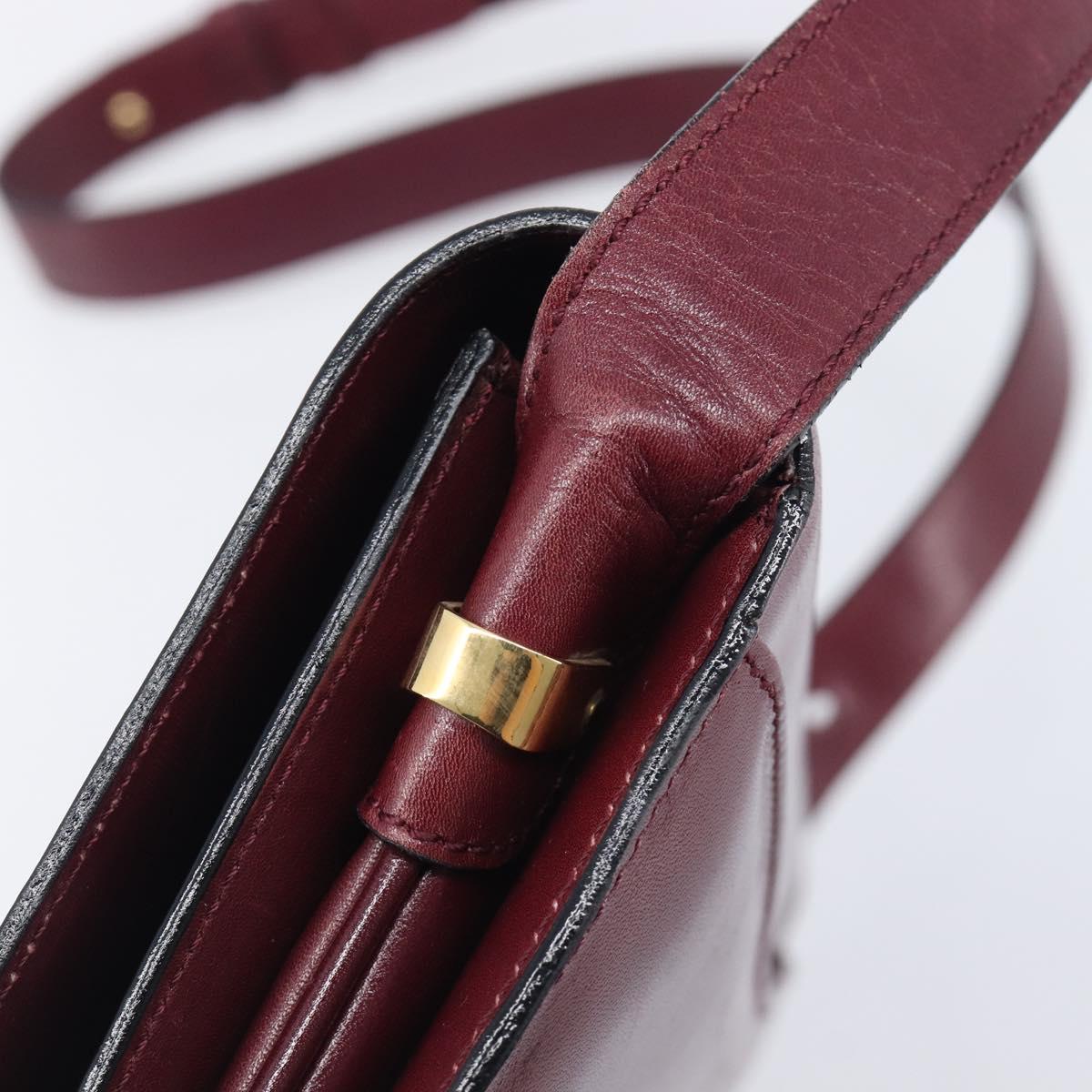 Celine Bordeaux Triomphe Crossbody