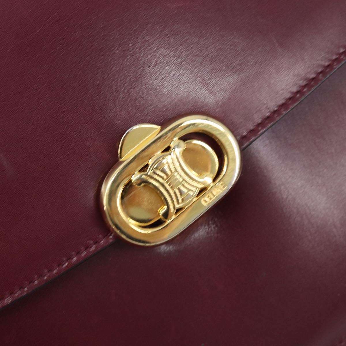 Celine Bordeaux Triomphe Crossbody