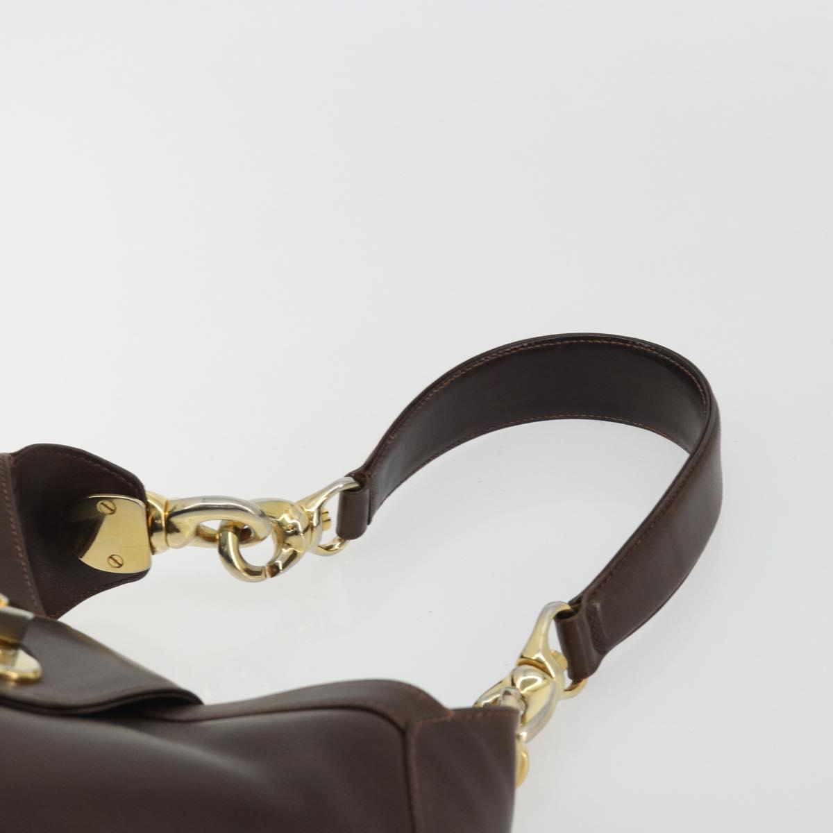 Celine Brown Leather Shoulder Bag