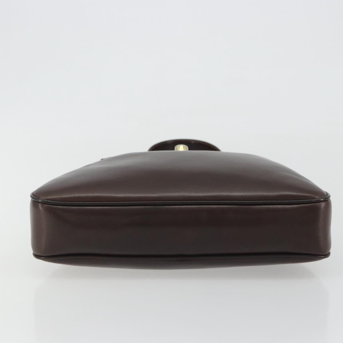 Celine Brown Leather Shoulder Bag
