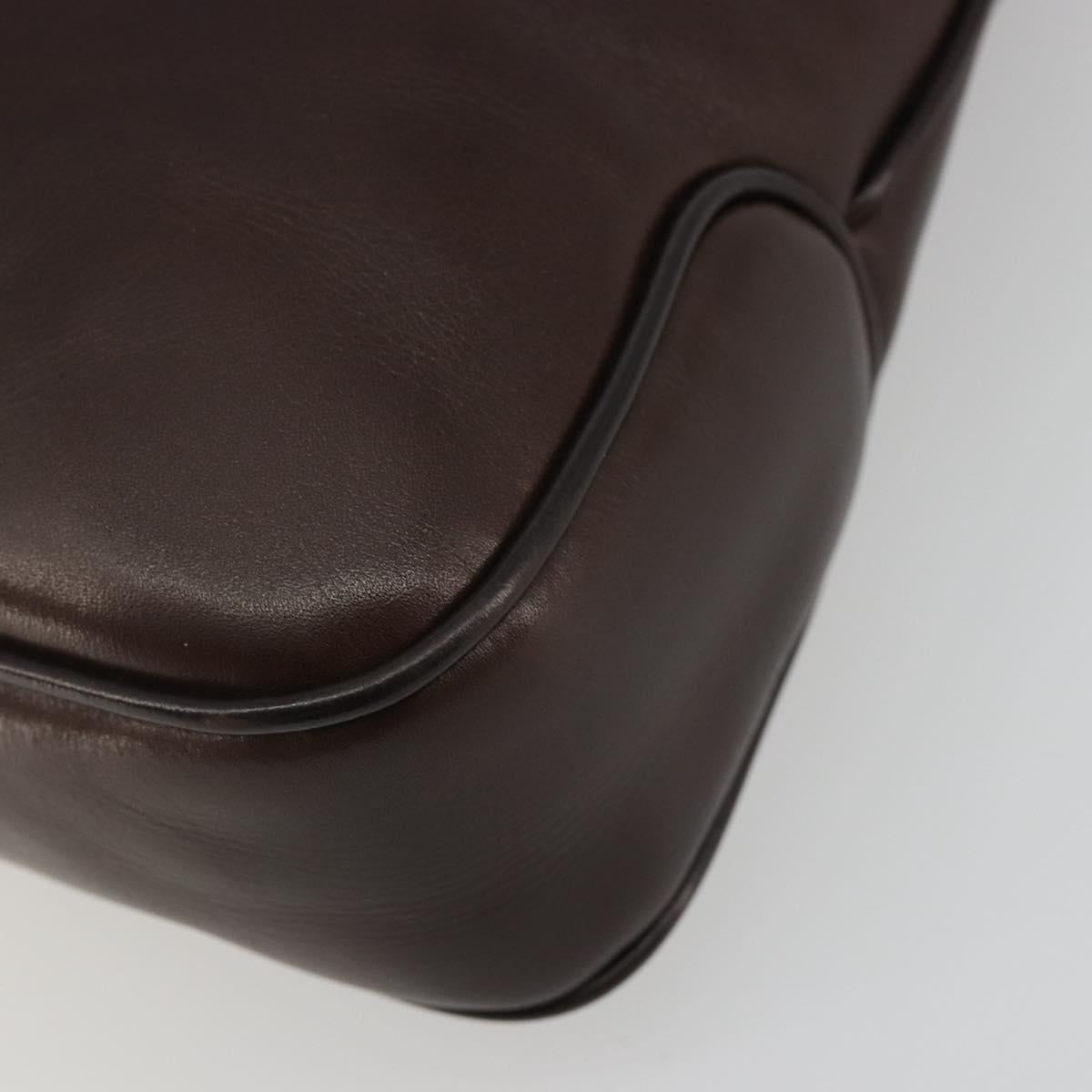 Celine Brown Leather Shoulder Bag