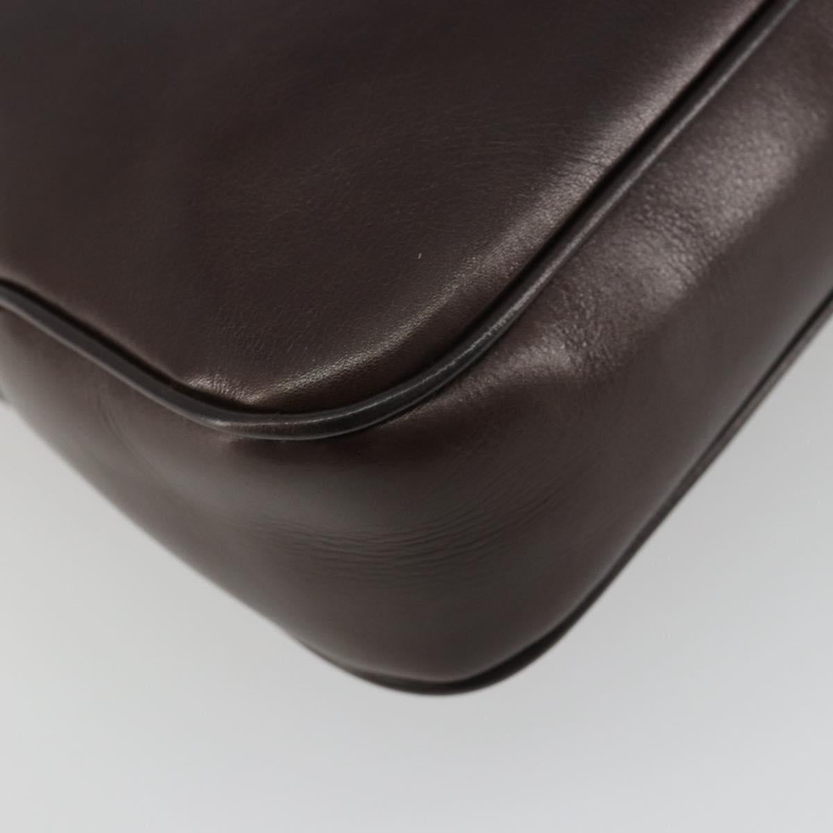 Celine Brown Leather Shoulder Bag