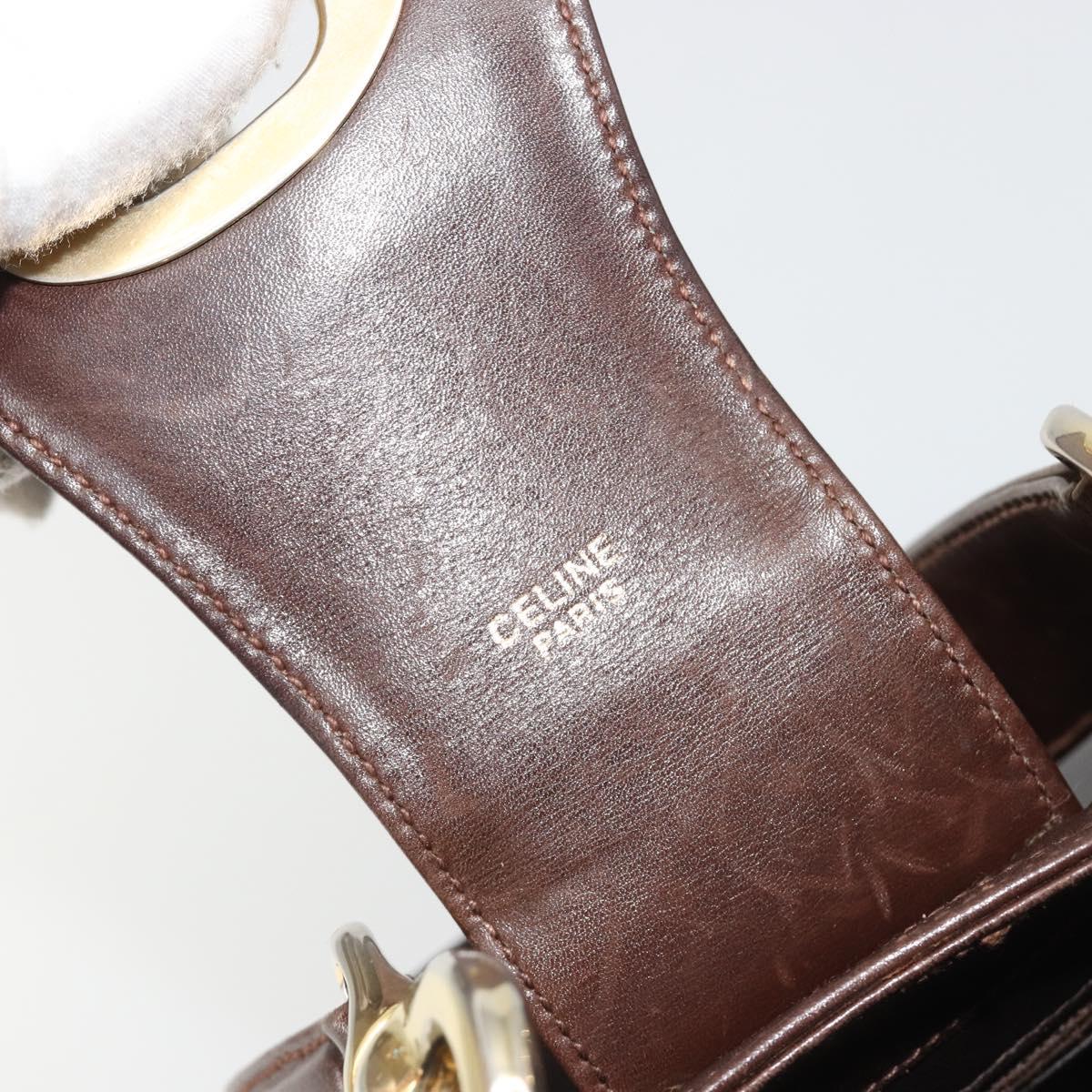 Celine Brown Leather Shoulder Bag