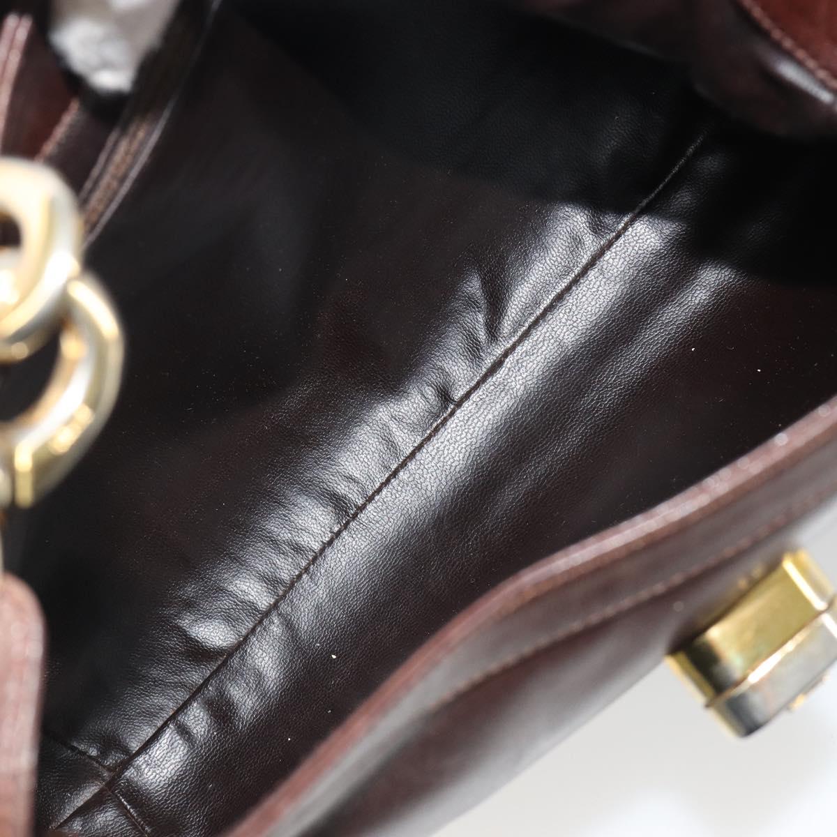 Celine Brown Leather Shoulder Bag