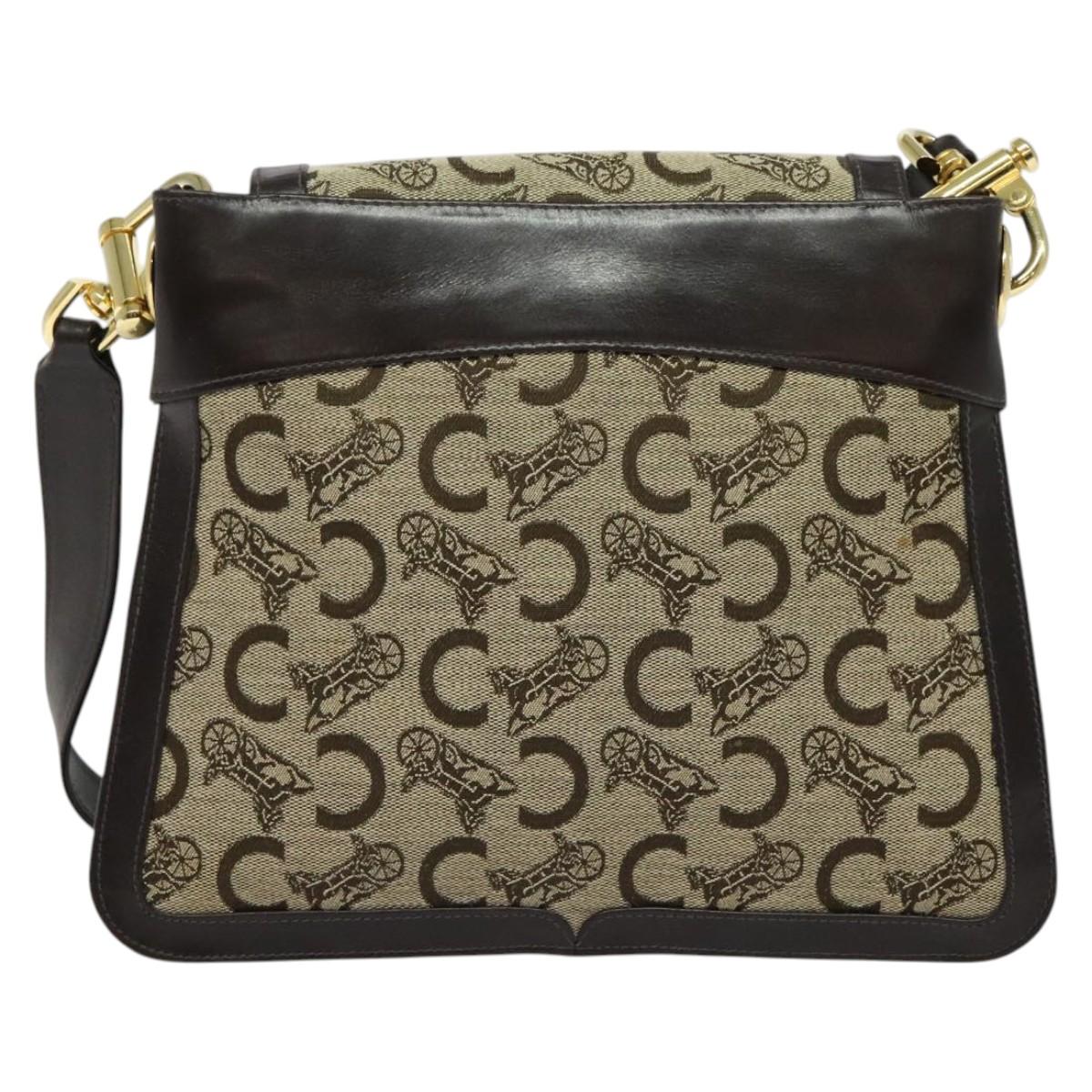 Celine C Sulky Horse Carriage Canvas Bag