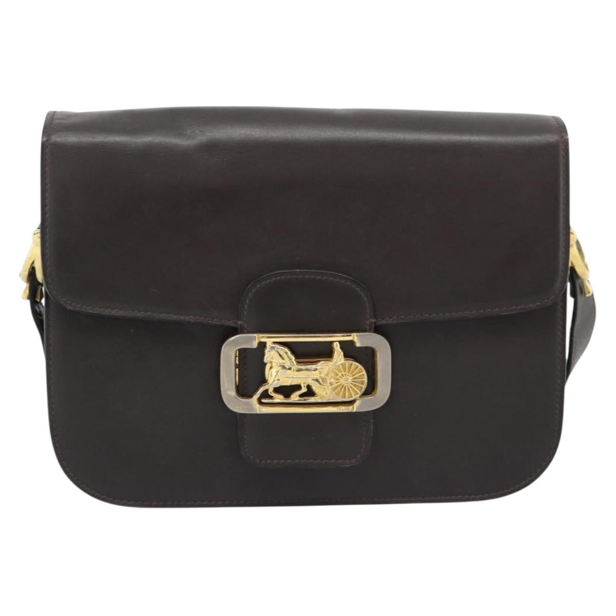 Celine Leather Horse Carriage Bag