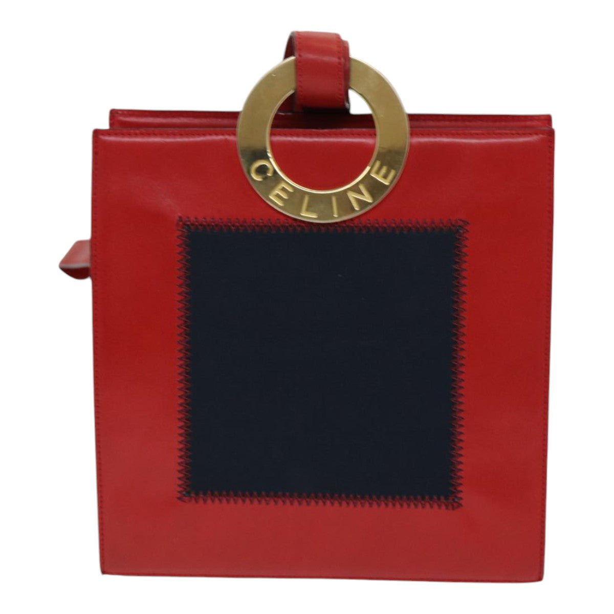 Celine Red Leather Shoulder Bag