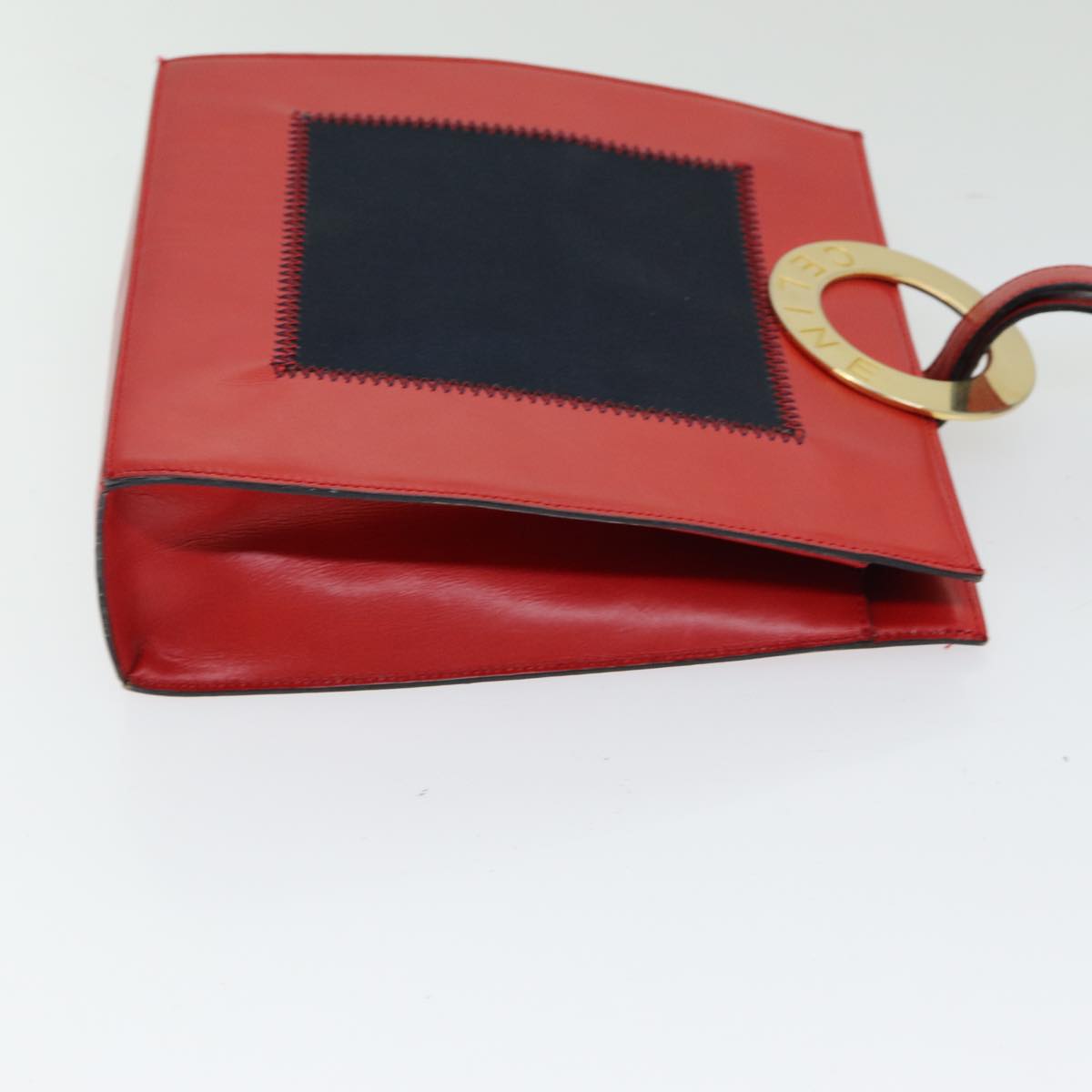Celine Red Leather Shoulder Bag