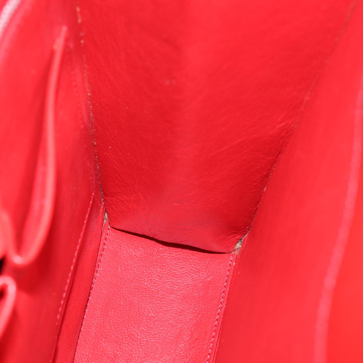 Celine Red Leather Shoulder Bag