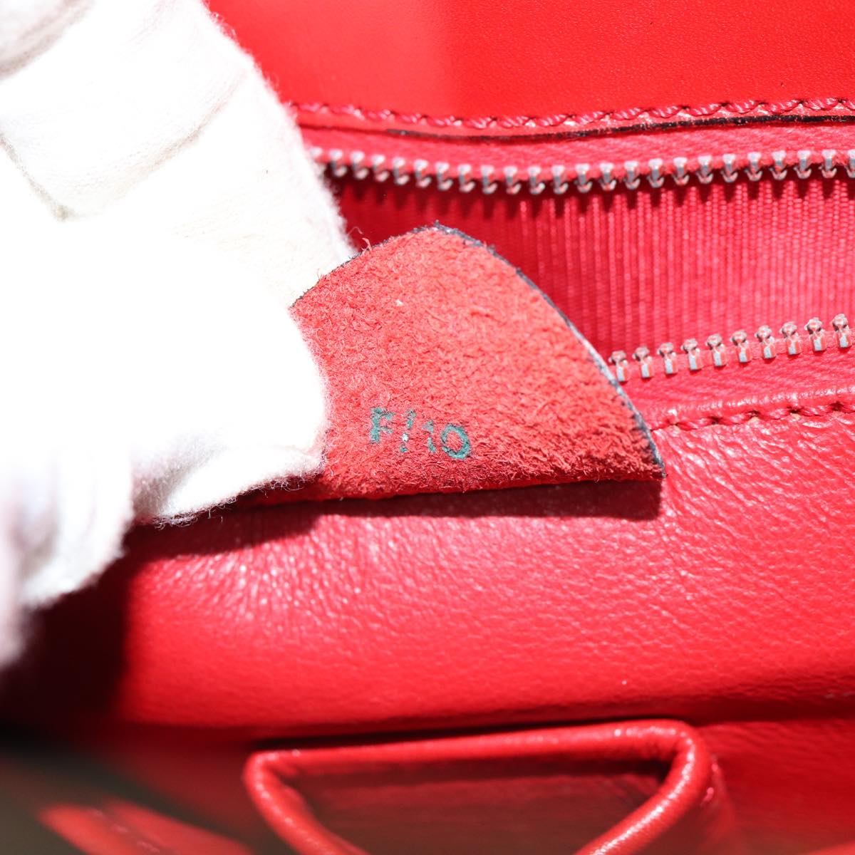 Celine Red Leather Shoulder Bag