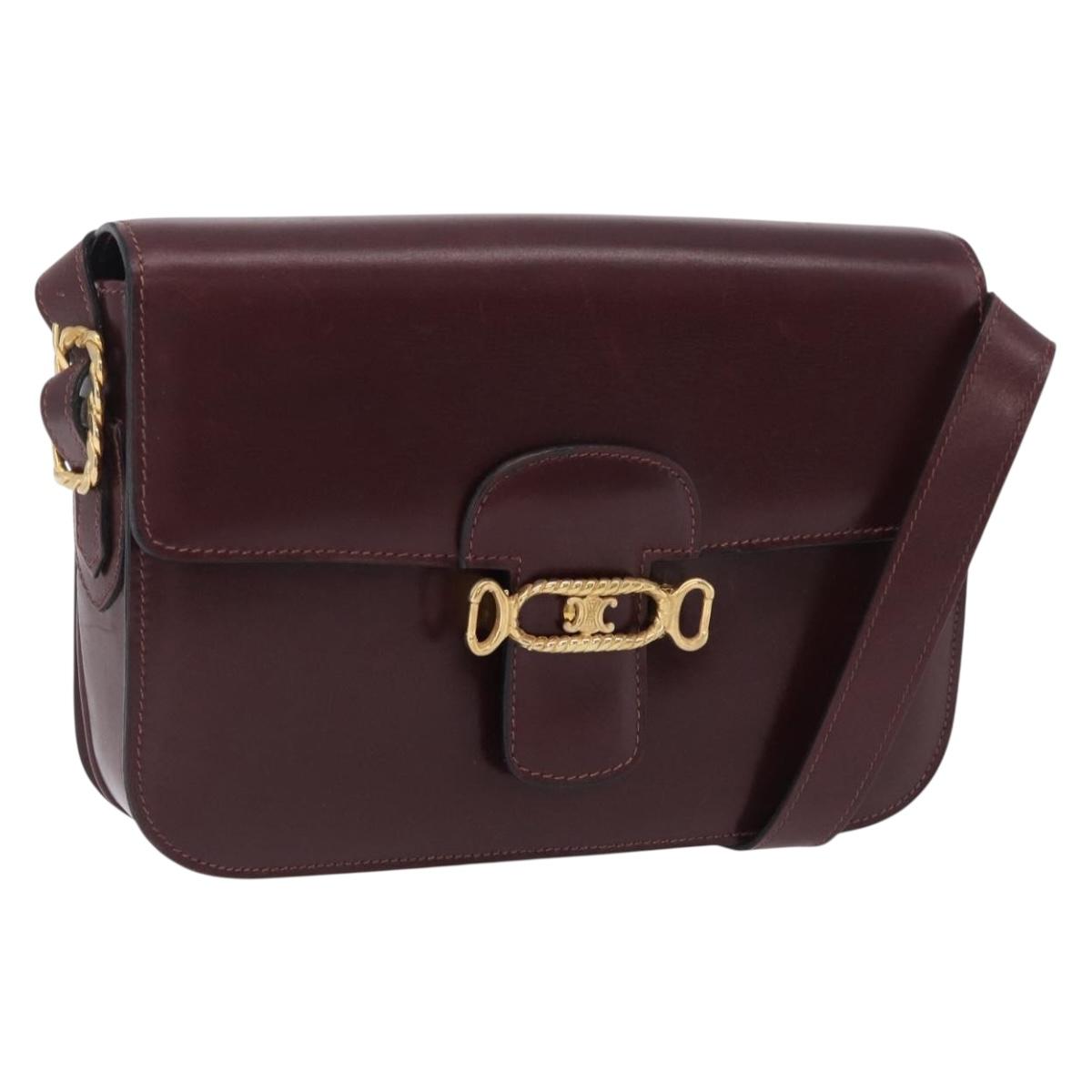 Celine Oxblood Shoulder Bag
