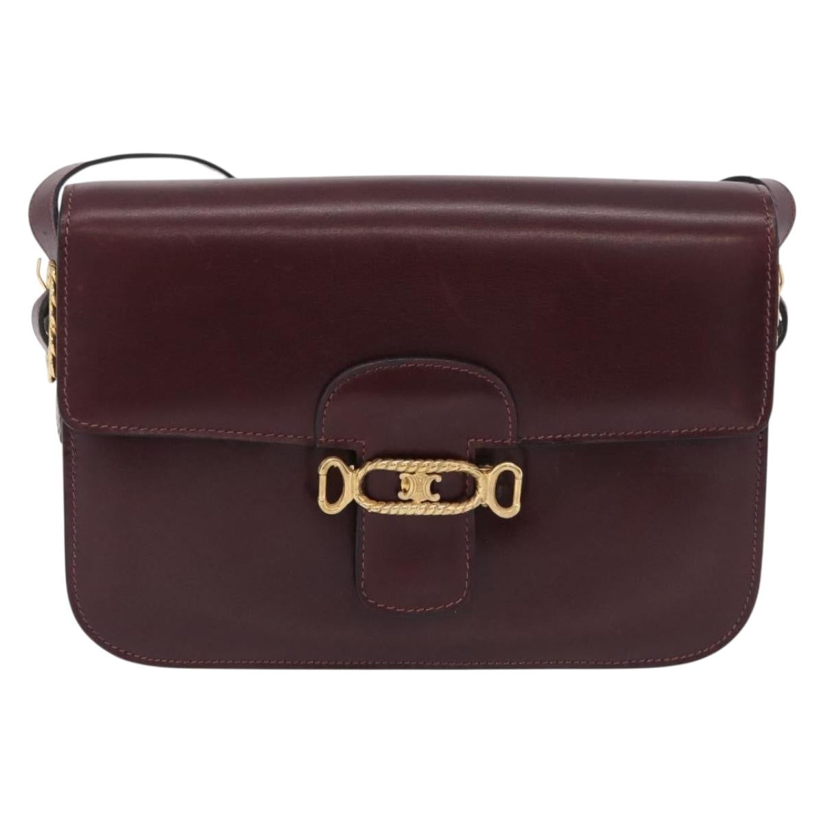 Celine Oxblood Shoulder Bag