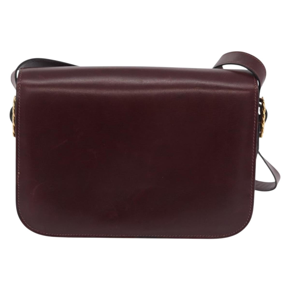 Celine Oxblood Shoulder Bag