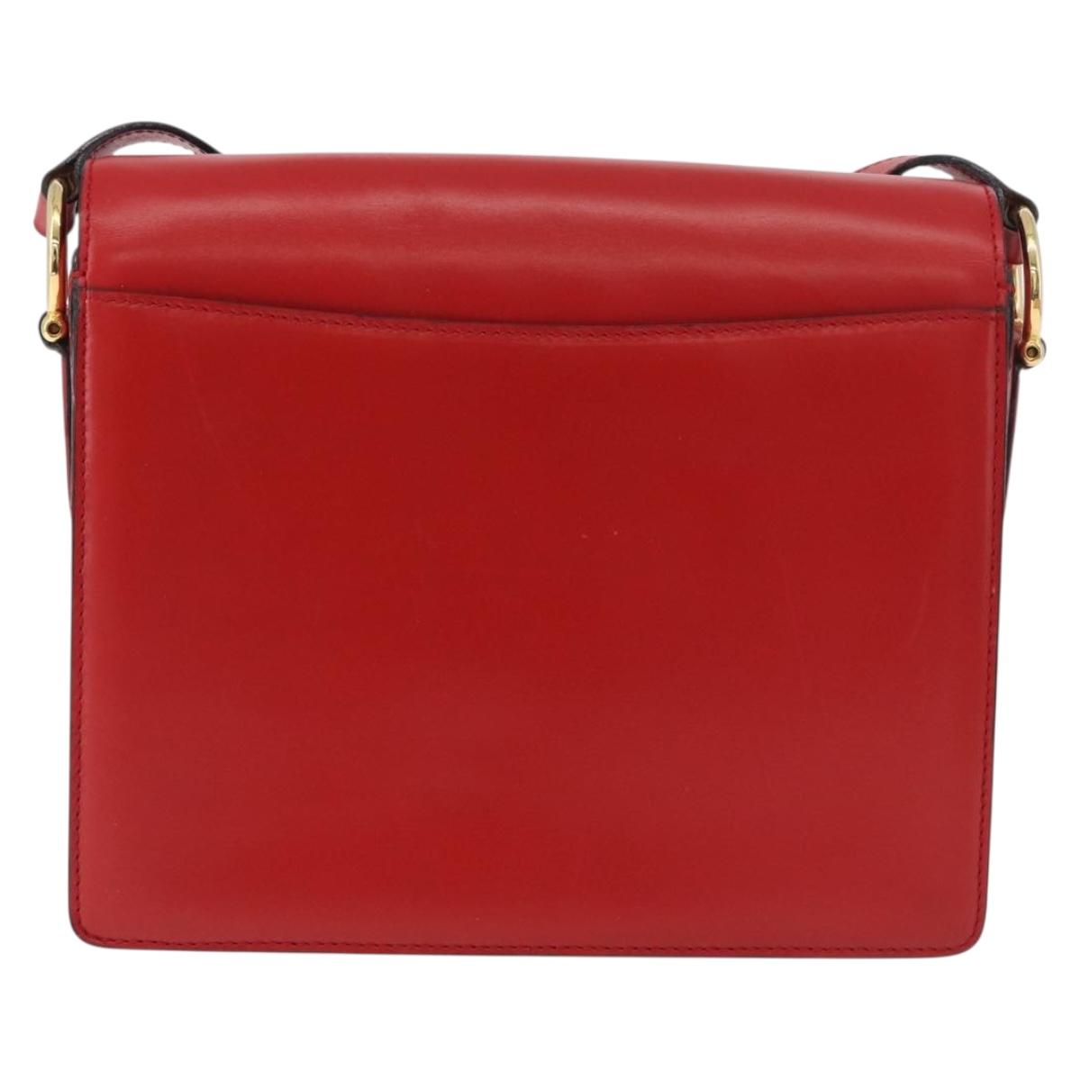 Celine Red Box Leather Crossbody