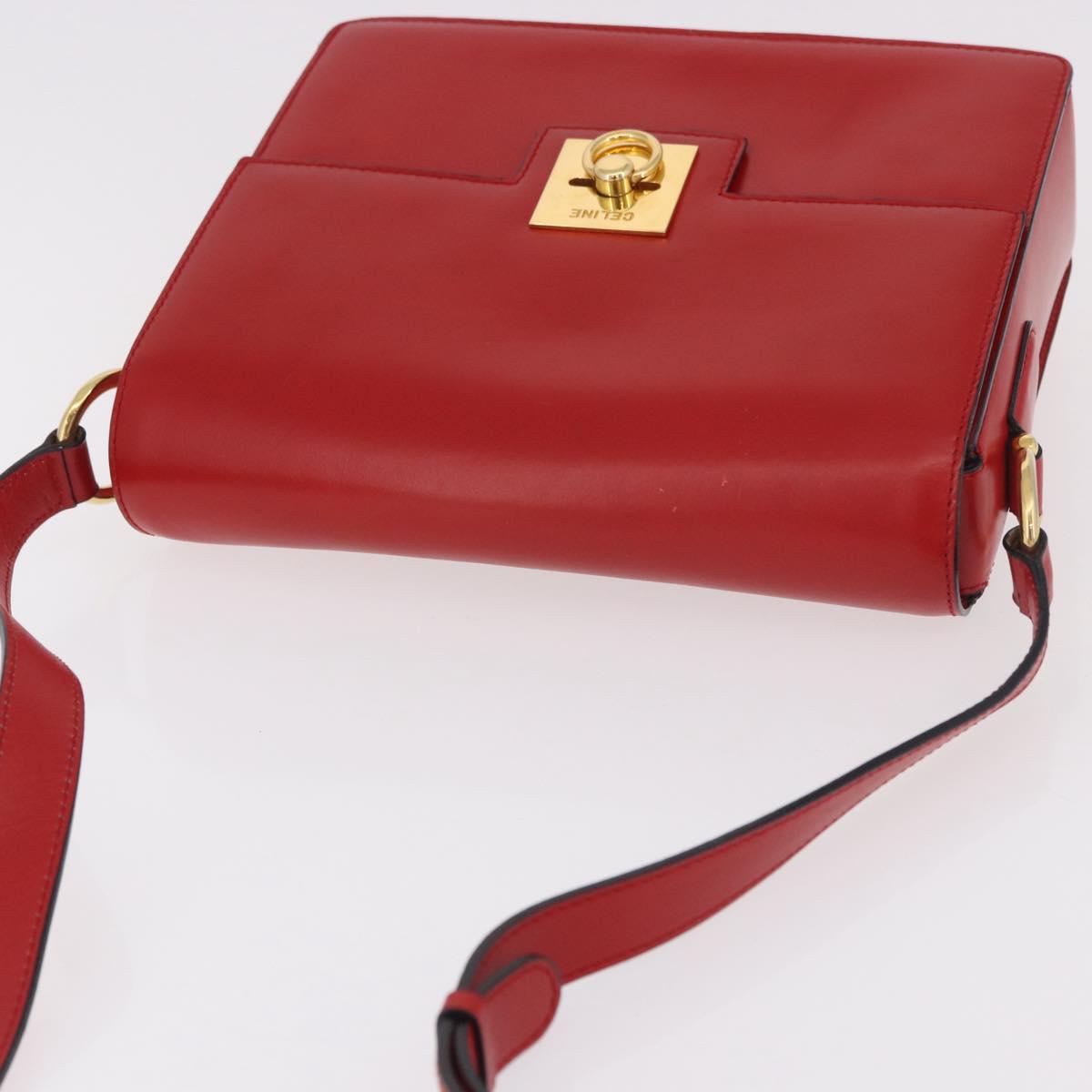 Celine Red Box Leather Crossbody