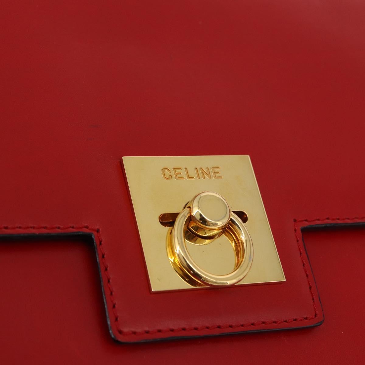 Celine Red Box Leather Crossbody