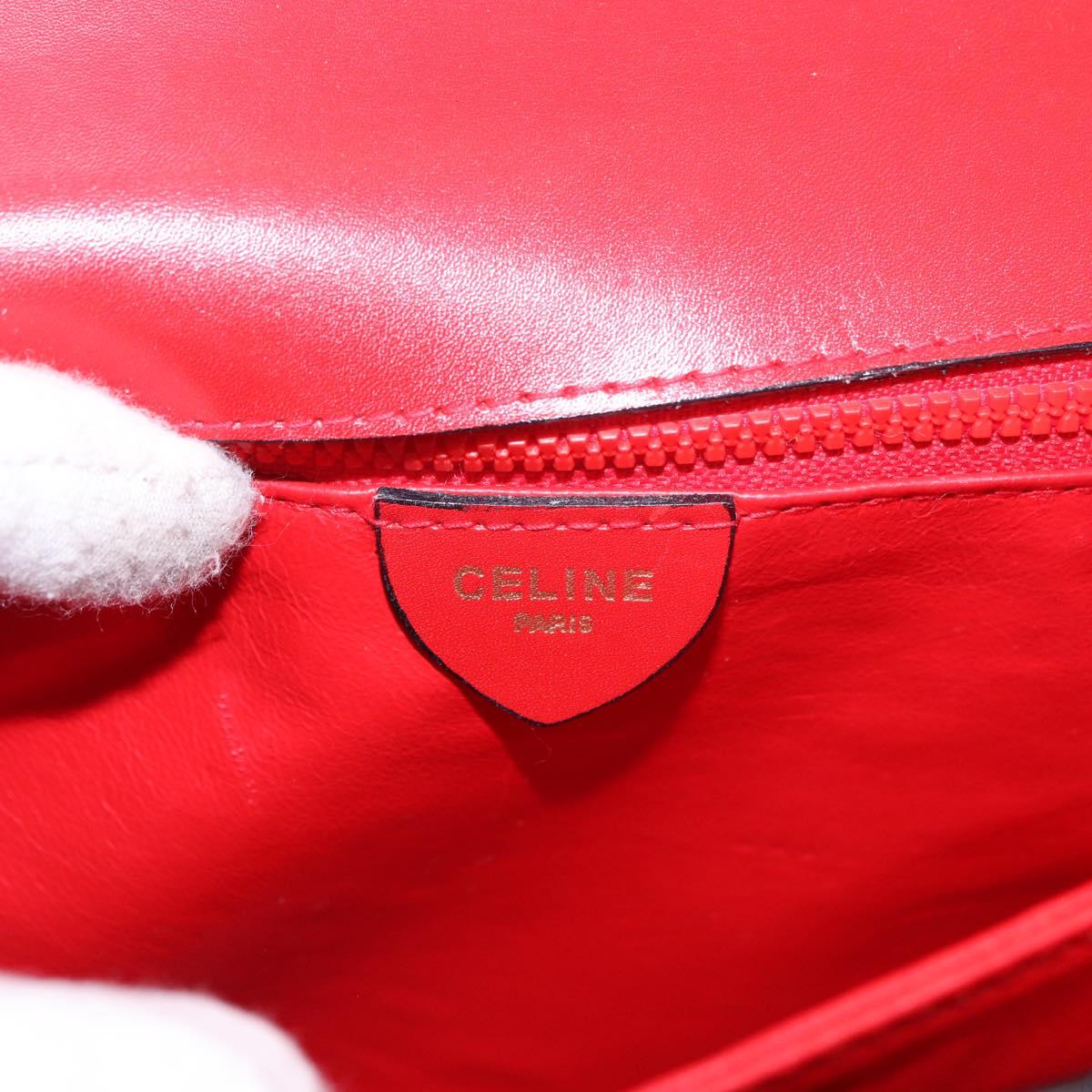 Celine Red Box Leather Crossbody