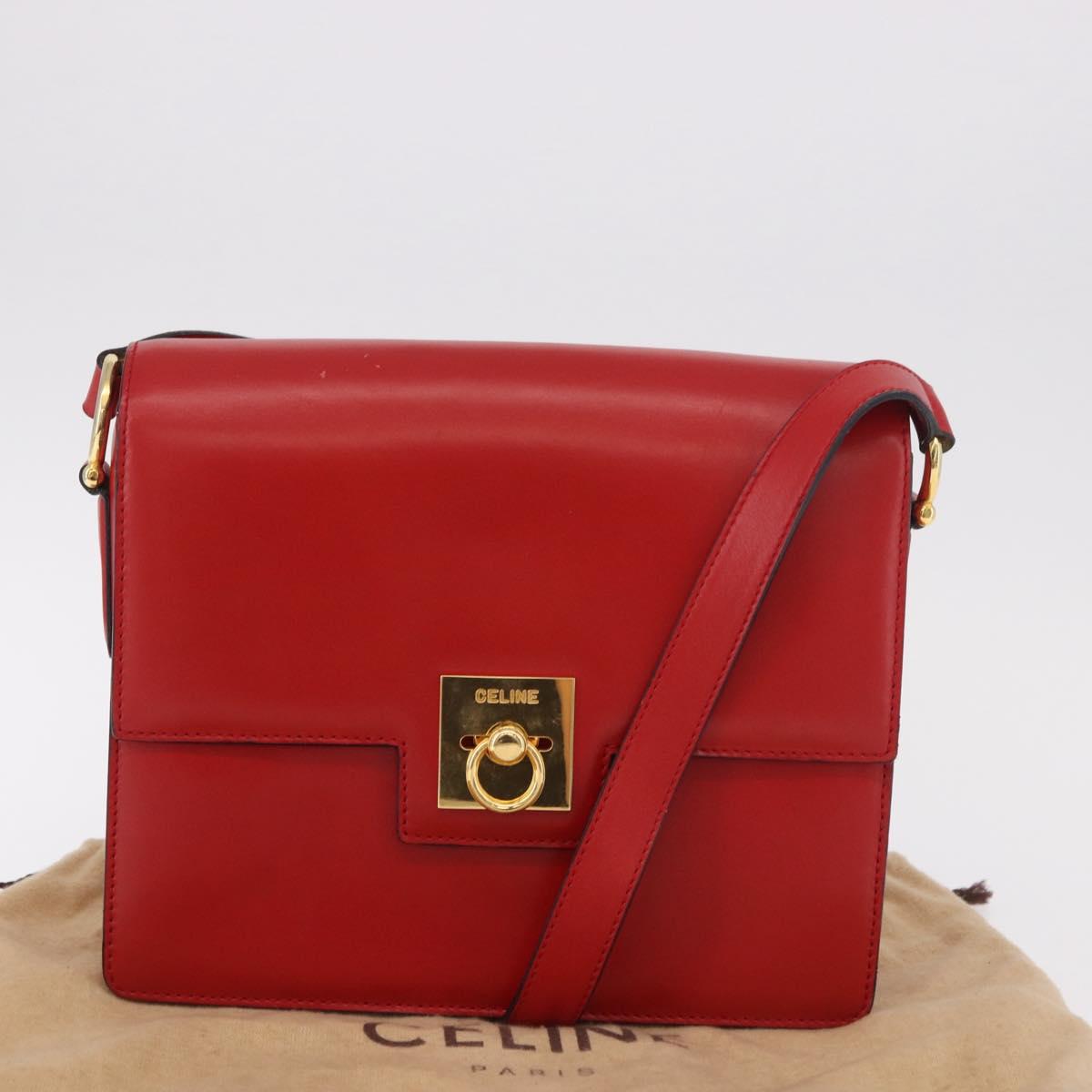 Celine Red Box Leather Crossbody