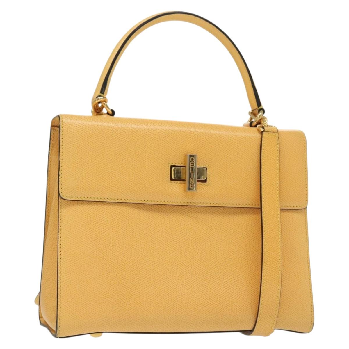 Celine Leather 2-Way Handbag