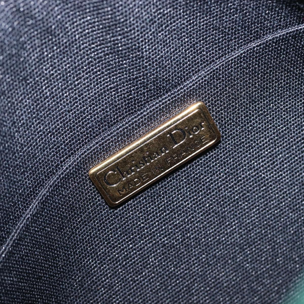 Christian Dior Green Suede CD Medallion Chain Bag