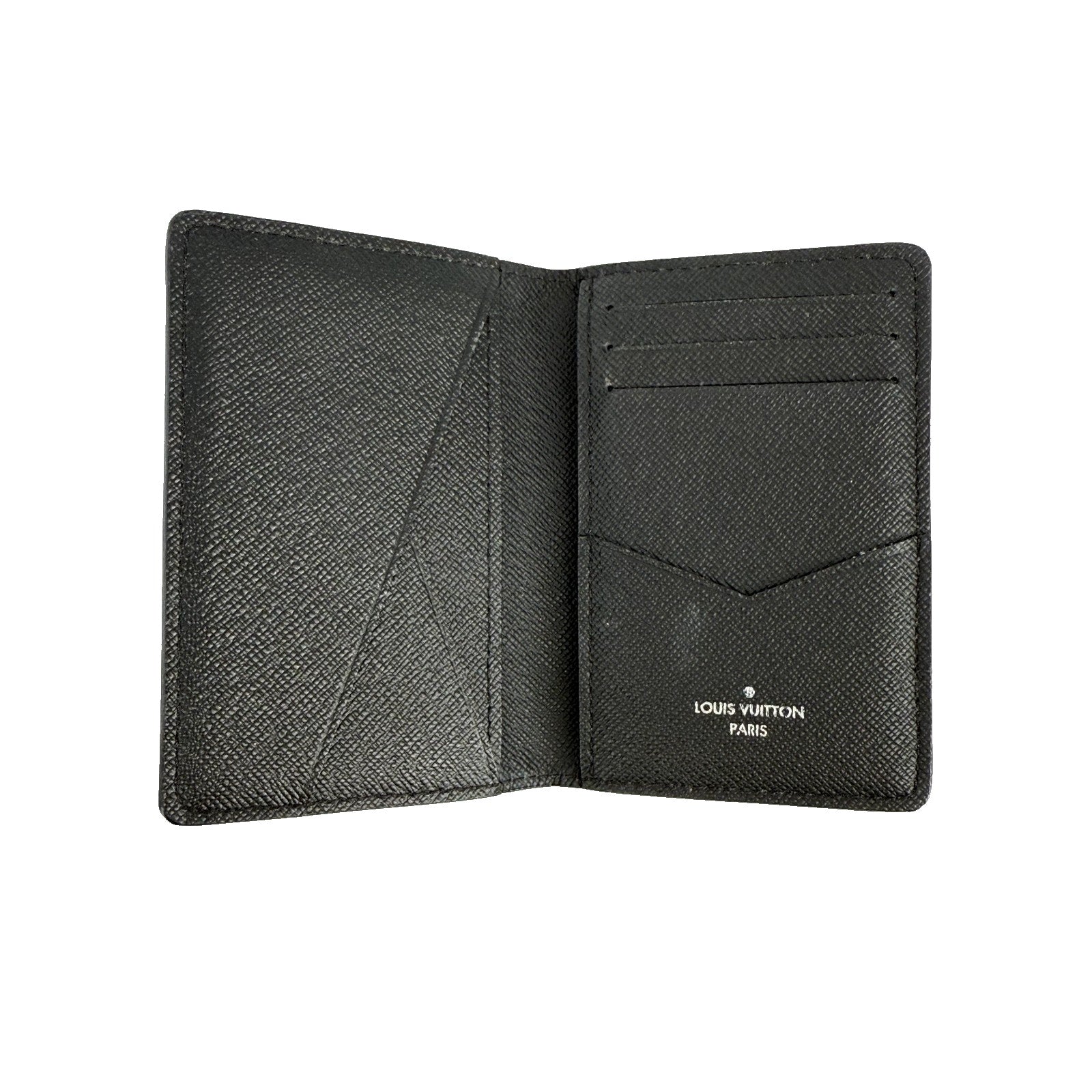 Louis Vuitton Pocket Organizer de Poche Card Case Monogram Eclipse Wallet Mens