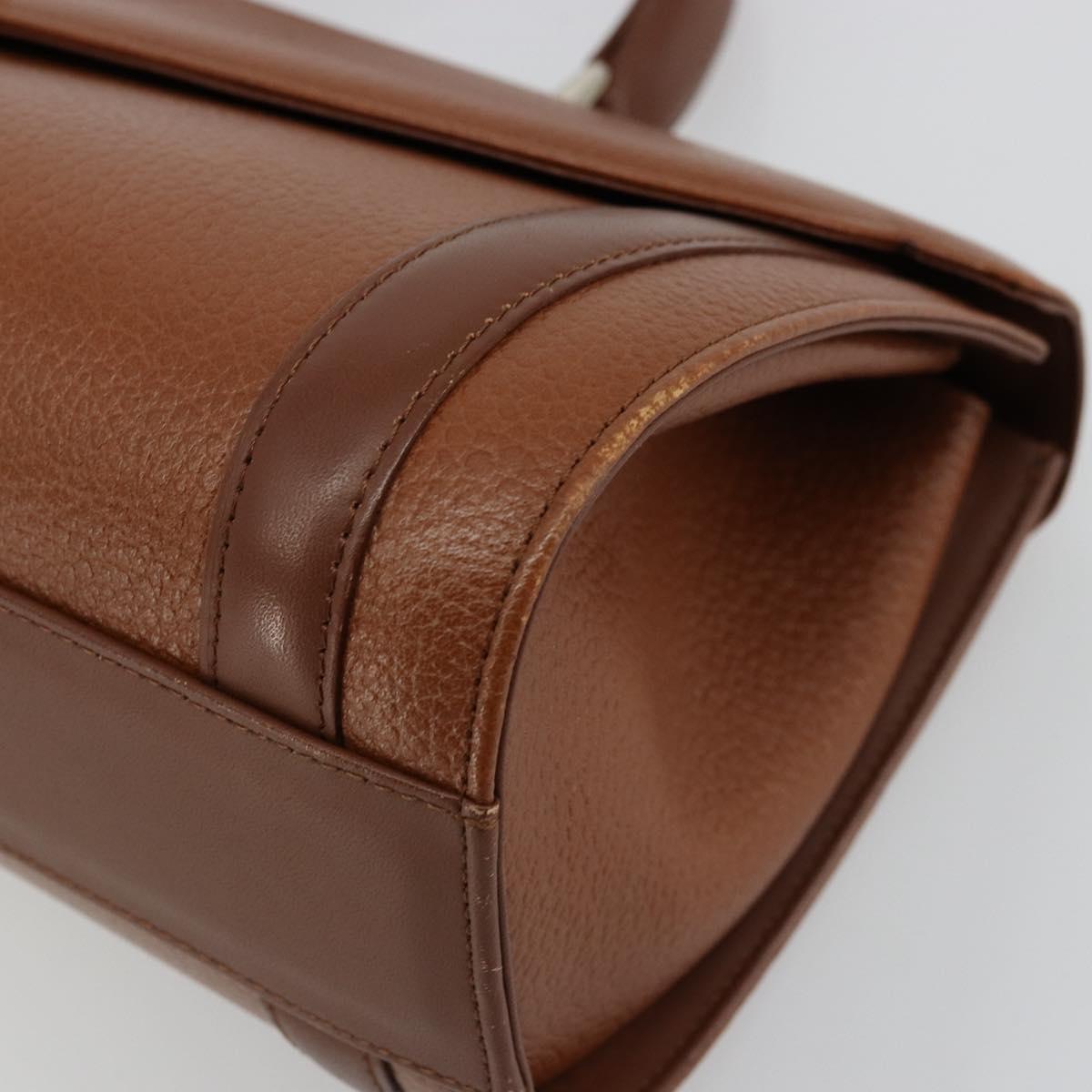 Burberrys Grained Leather Top Handle Bag