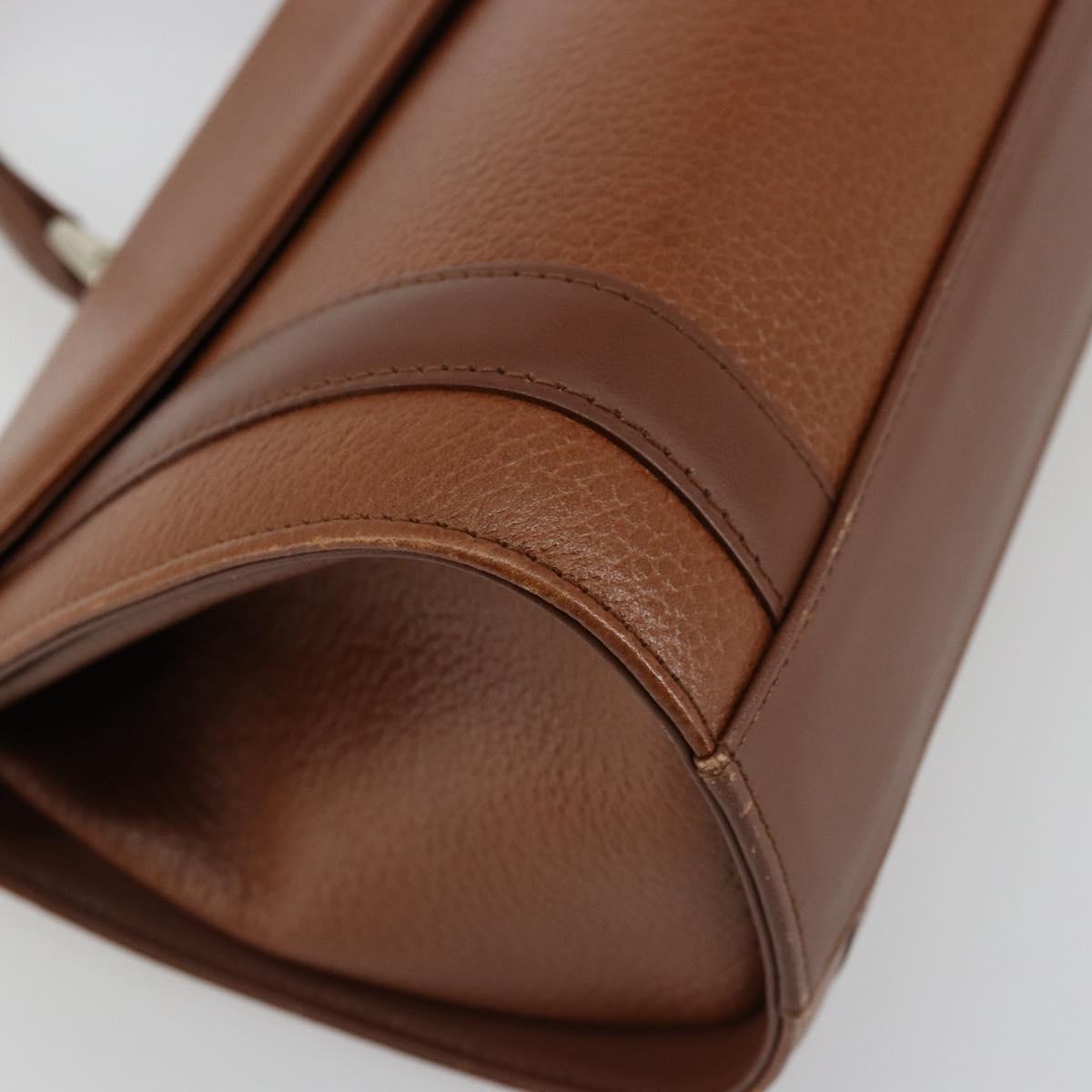 Burberrys Grained Leather Top Handle Bag