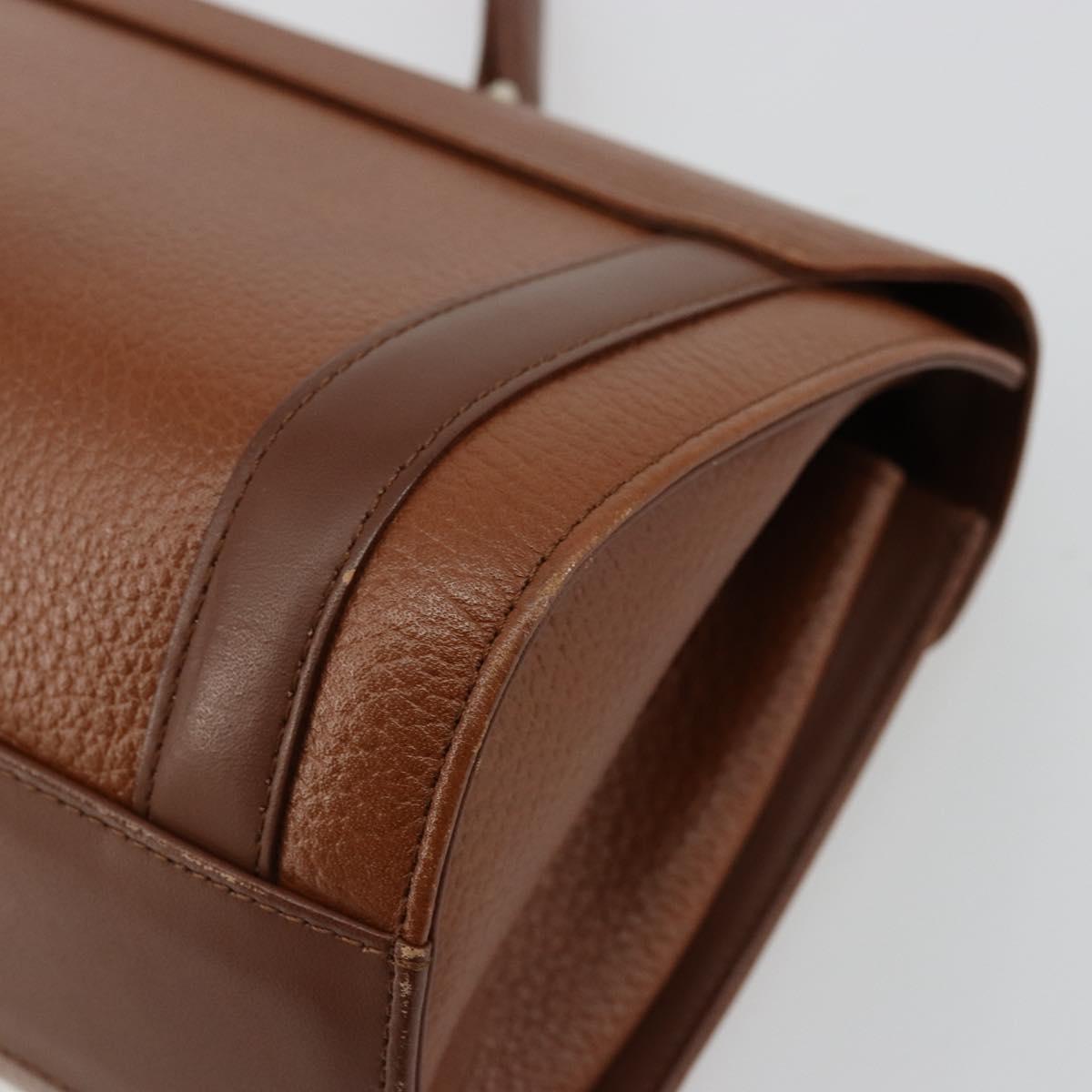 Burberrys Grained Leather Top Handle Bag