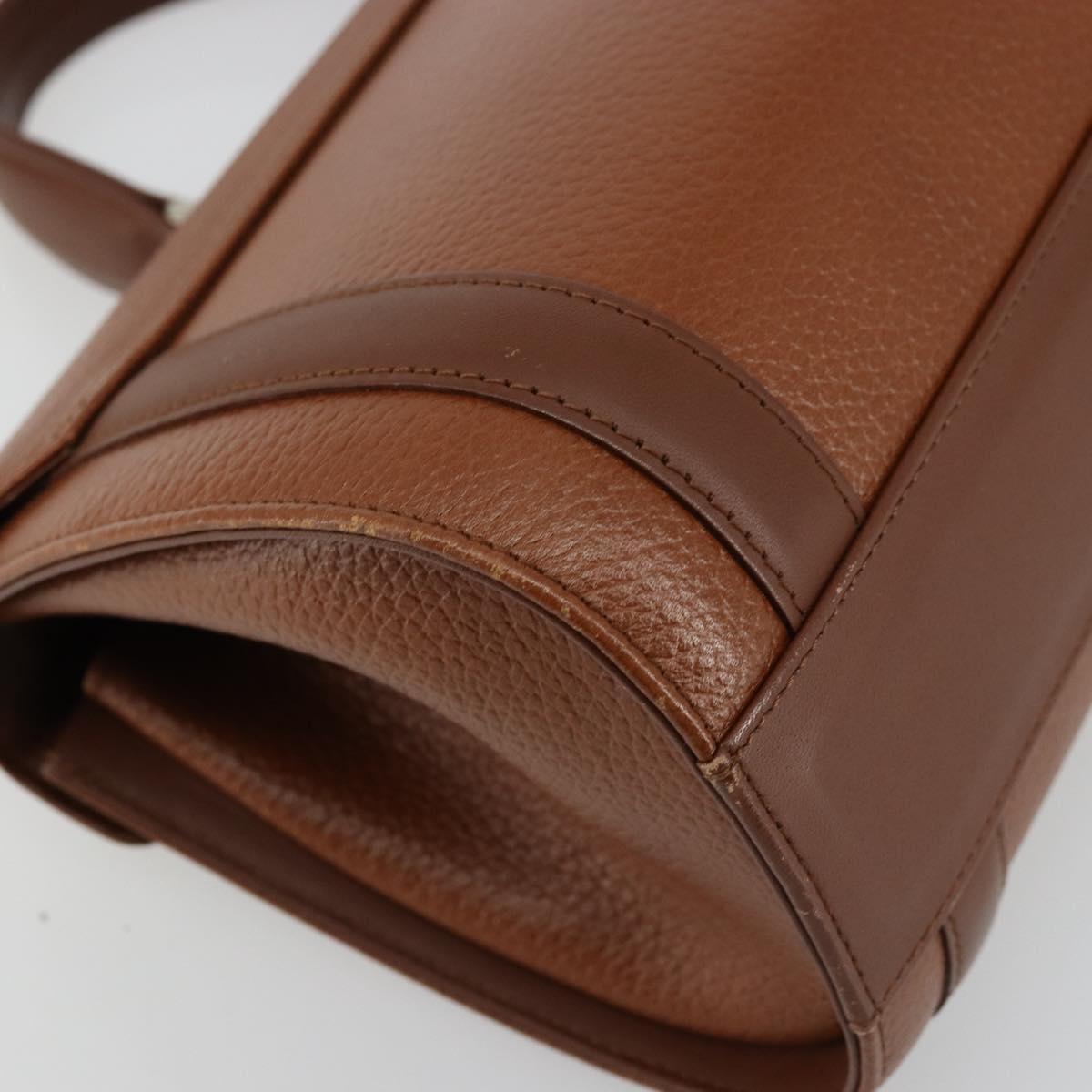 Burberrys Grained Leather Top Handle Bag