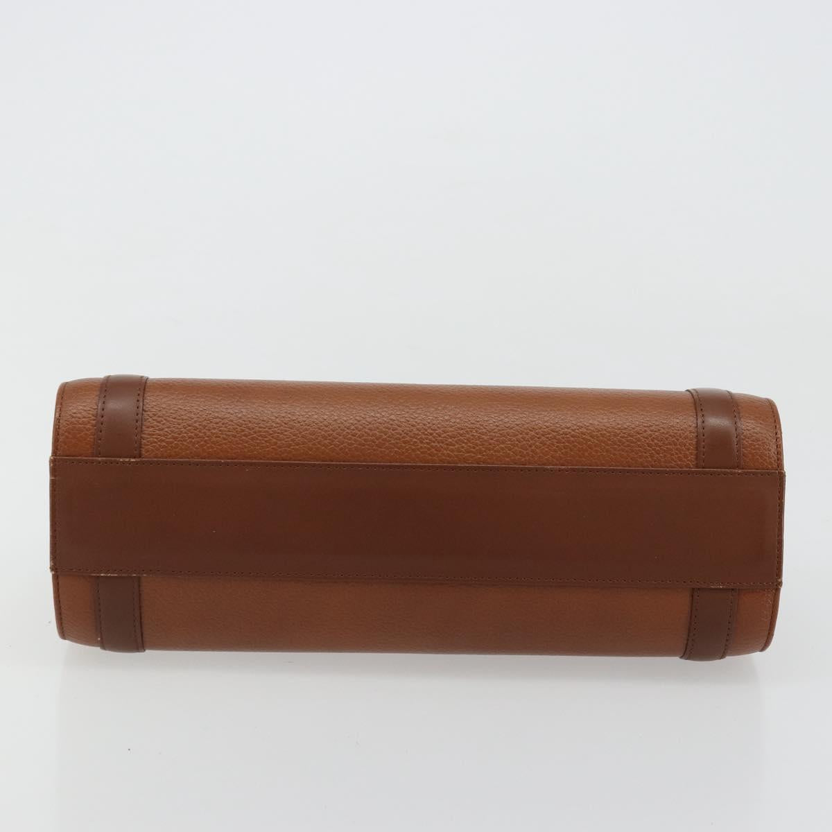 Burberrys Grained Leather Top Handle Bag