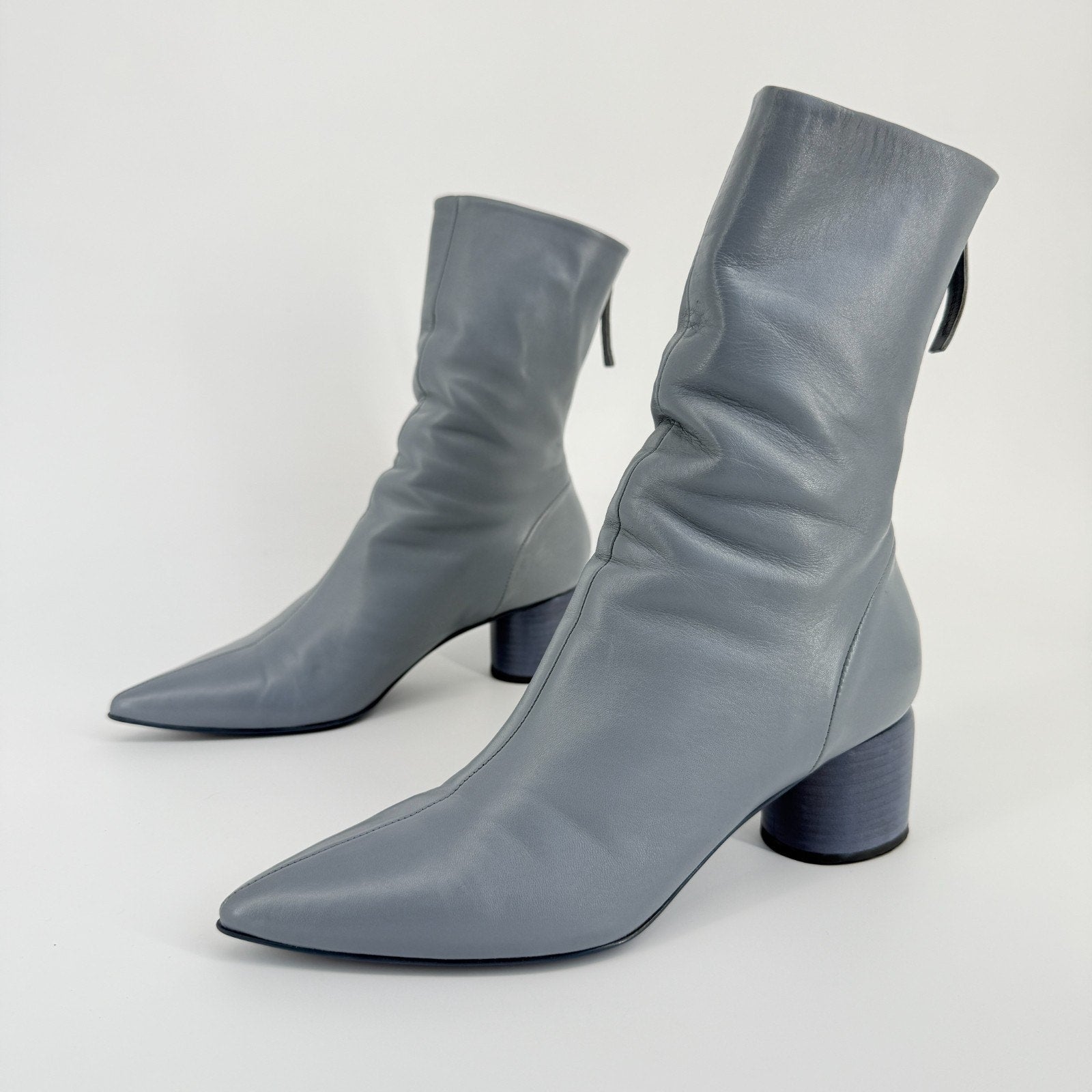Halmanera Rain06 Baron Anice Boots Size 39 Italy Pointed Toe Heels Minimalist
