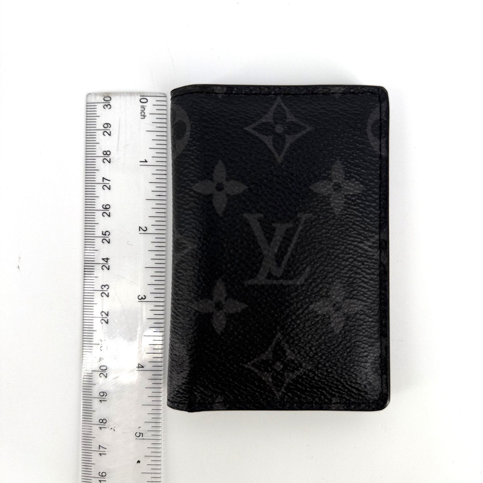 Louis Vuitton Pocket Organizer de Poche Card Case Monogram Eclipse Wallet Mens