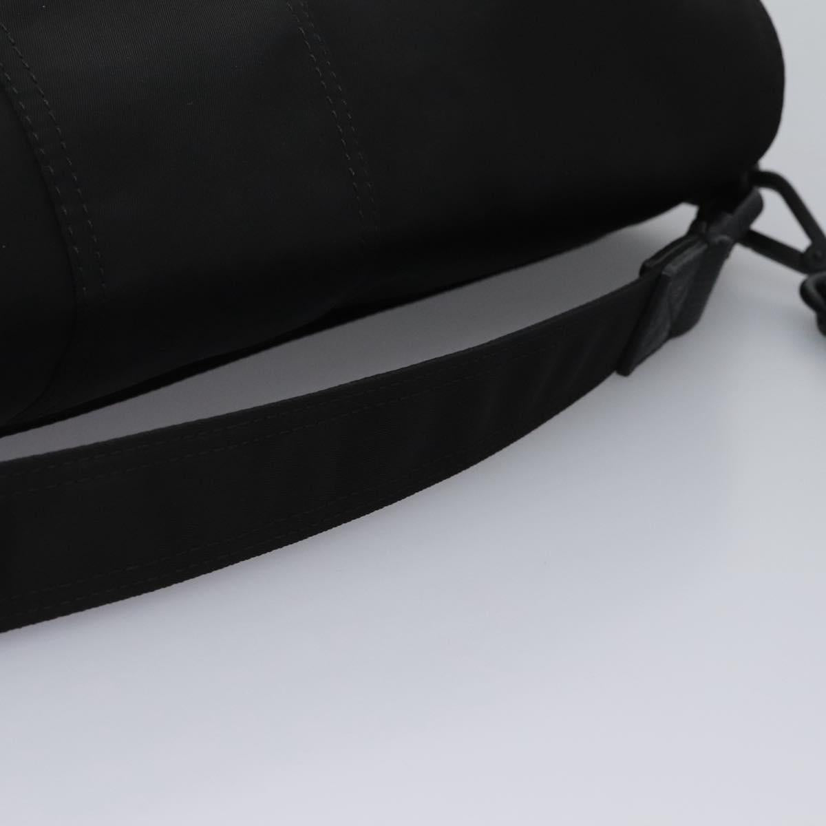 Fendi Black Nylon Baguette Messenger Bag