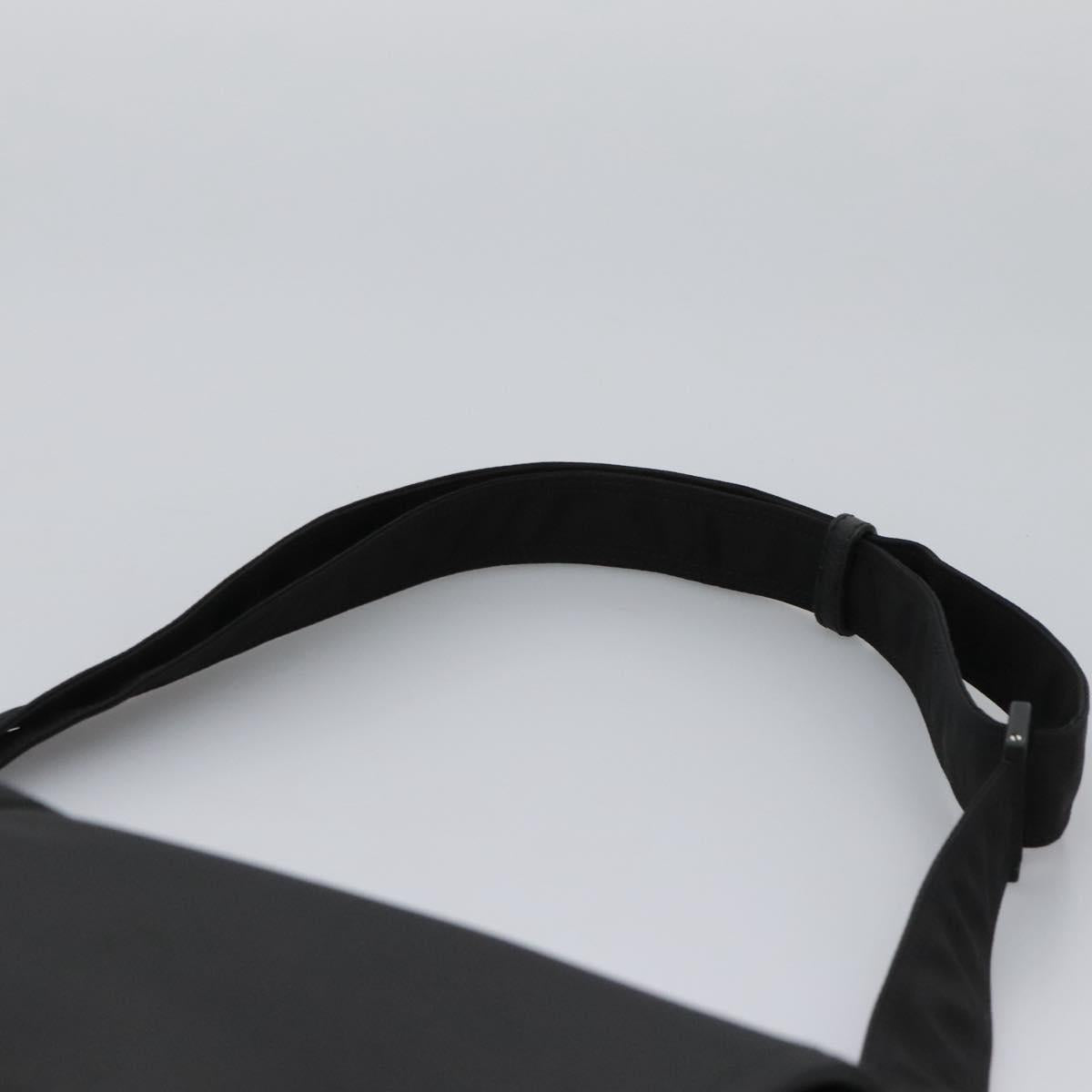 Fendi Black Nylon Baguette Messenger Bag