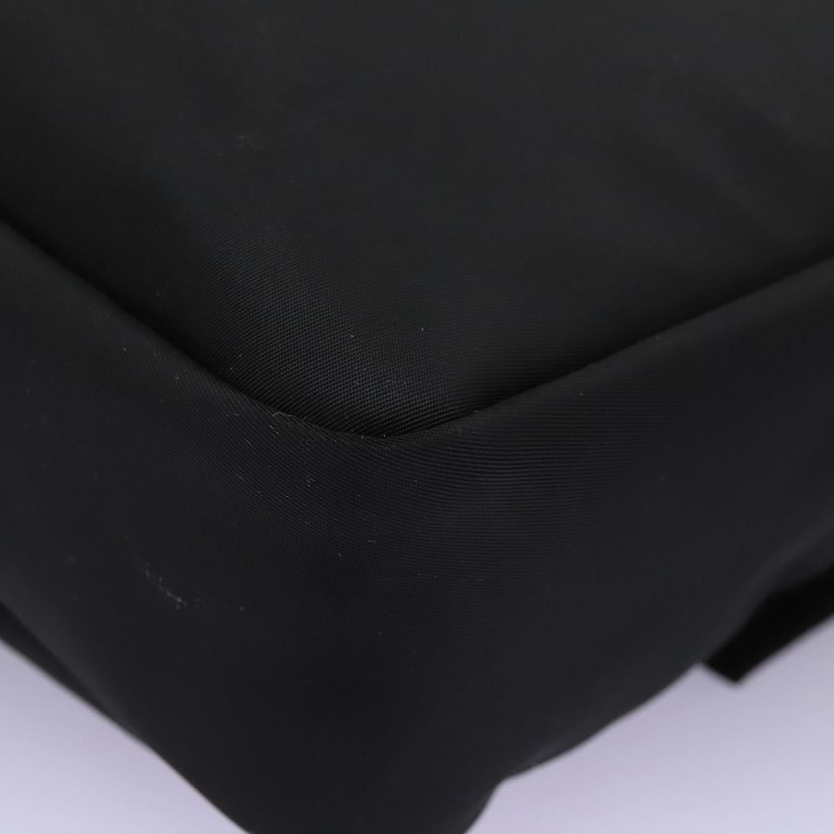 Fendi Black Nylon Baguette Messenger Bag